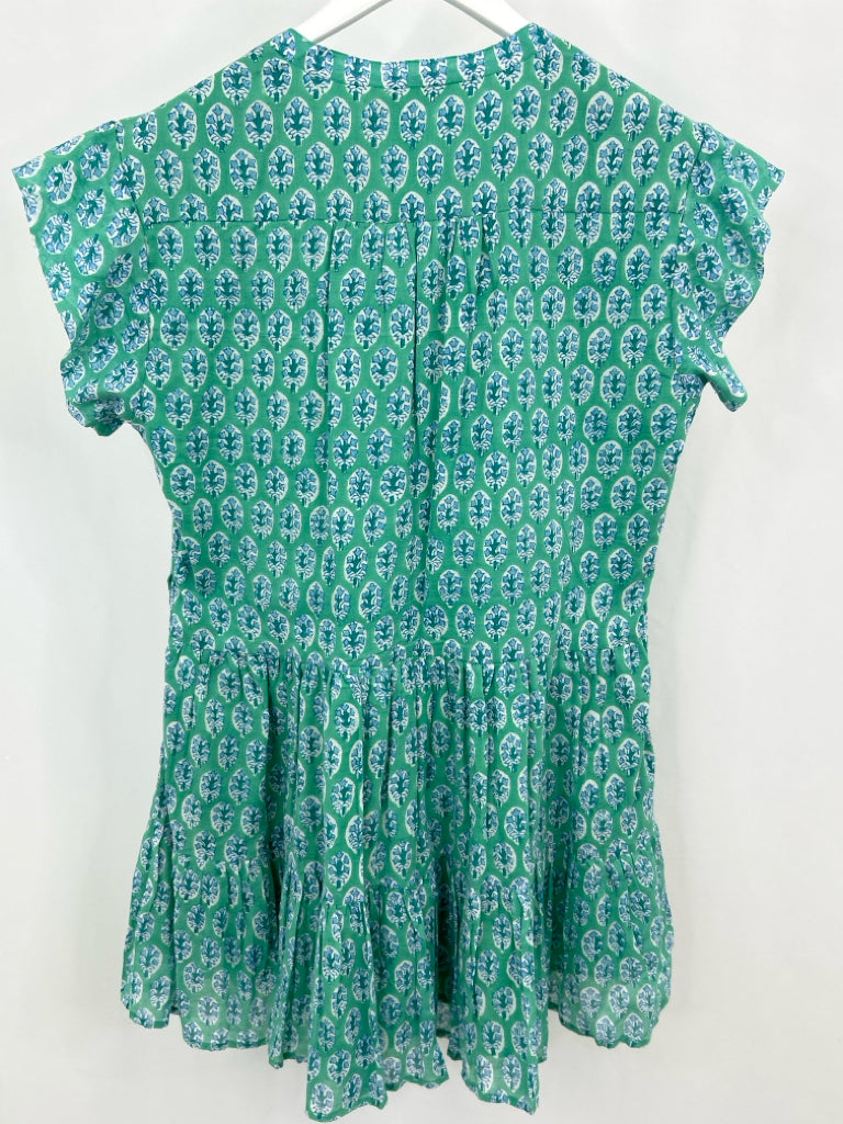 OLIPHANT Women Size XXL Green Floral Dress