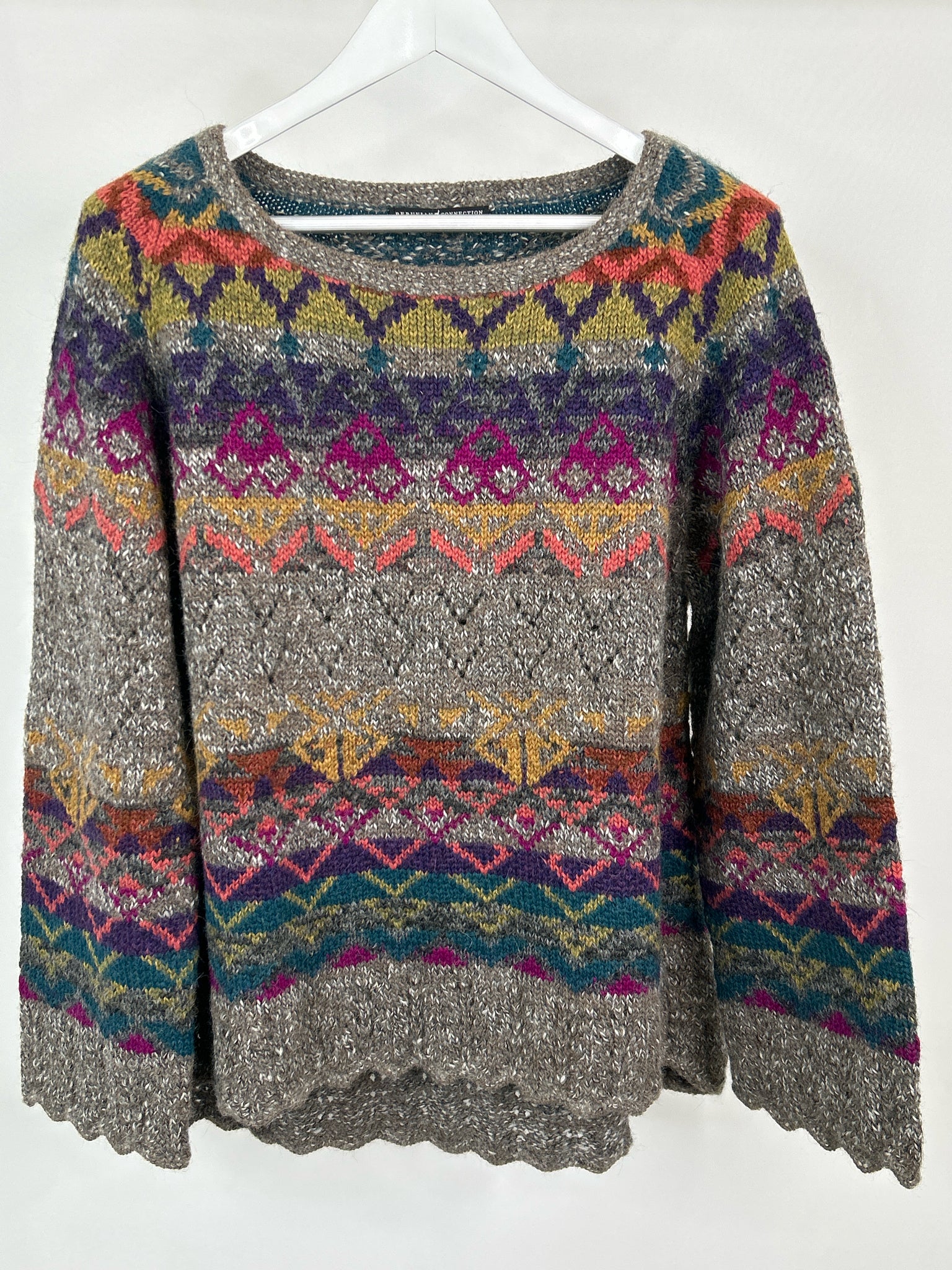 PERUVIAN CONNECTION Size XL Multi-Color Women Sweater NWT