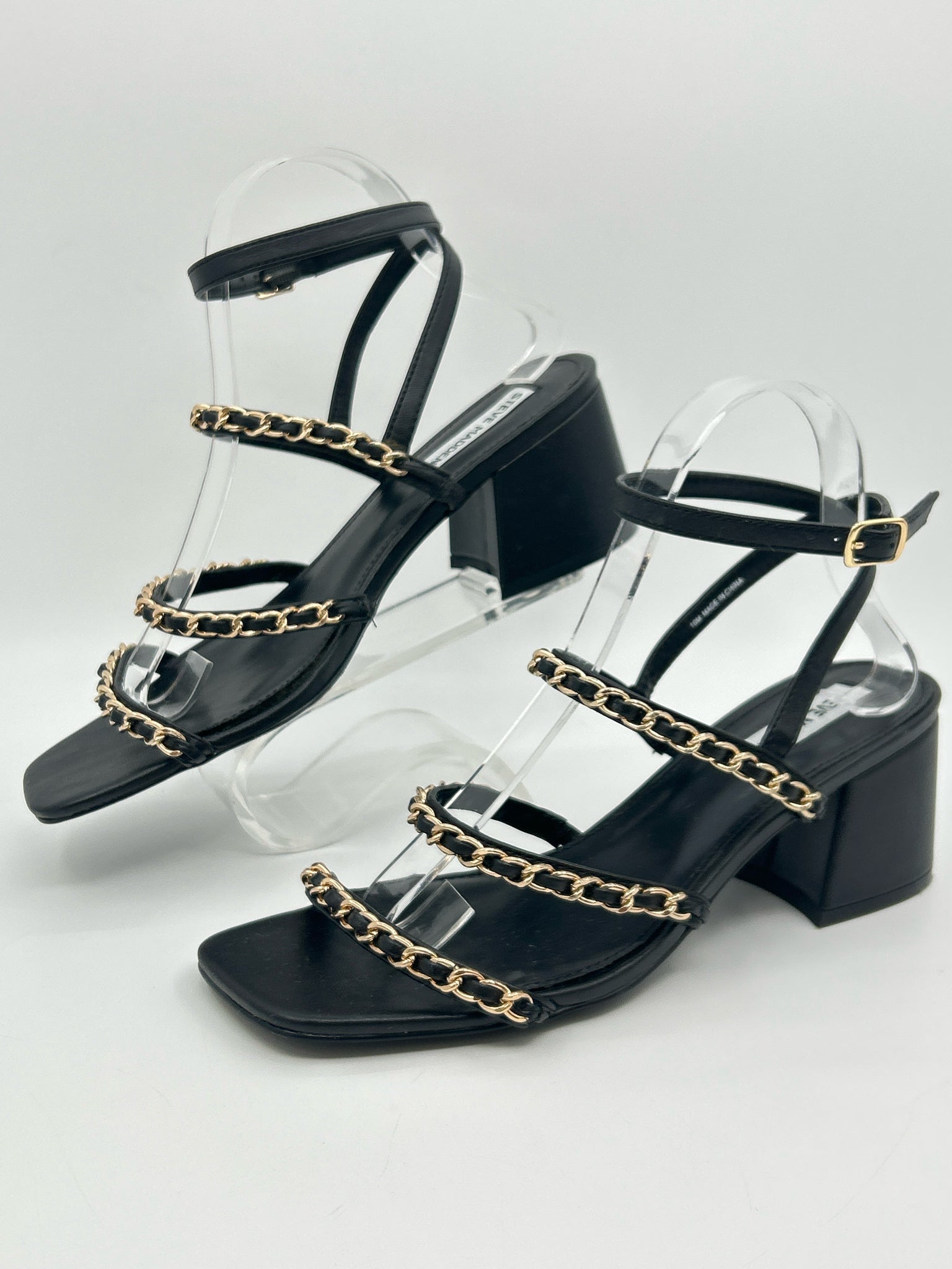 STEVE MADDEN Size 10M Black Women Sandal