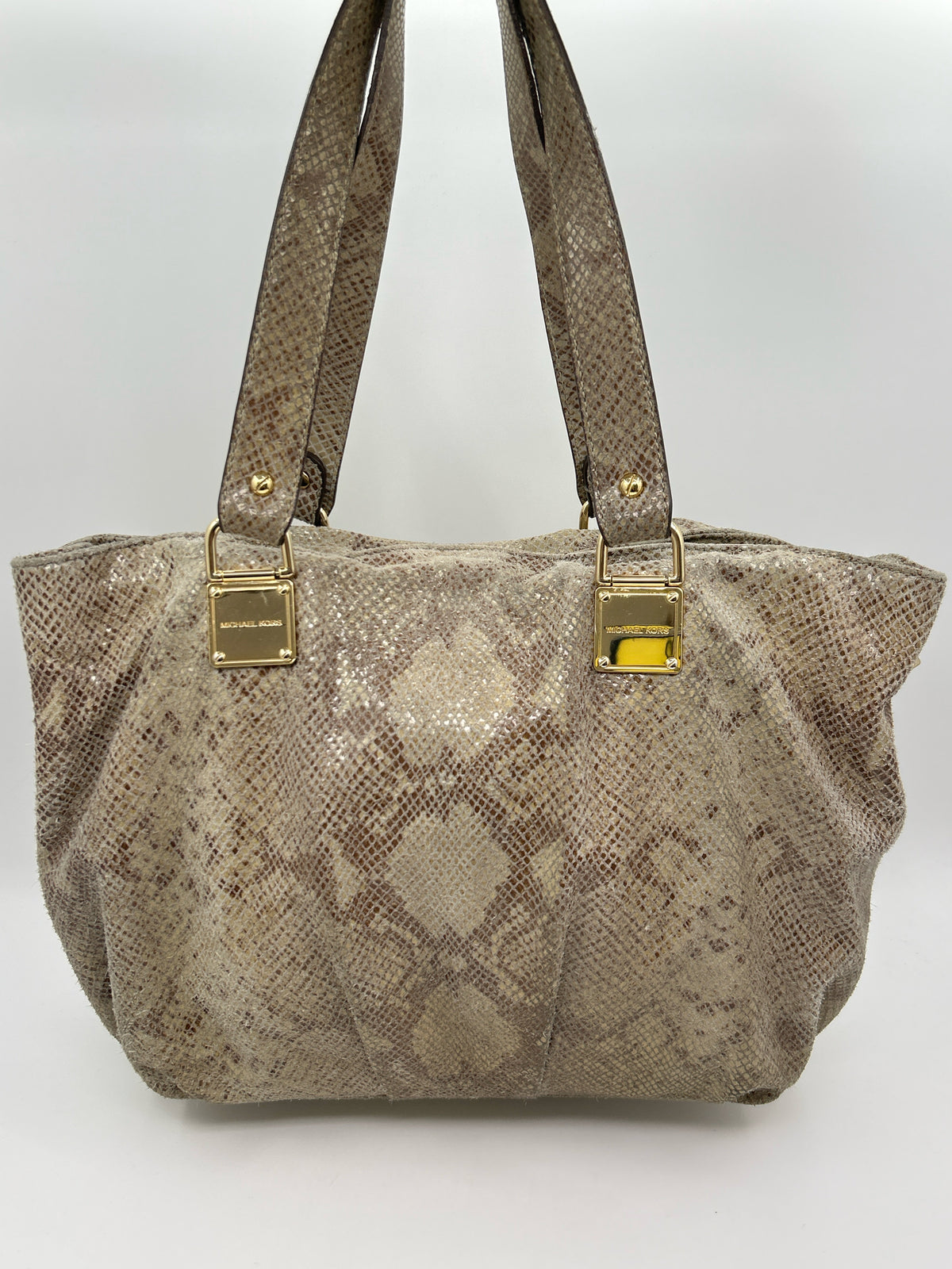 MICHAEL KORS COLLECTION Beige Print Women Tote