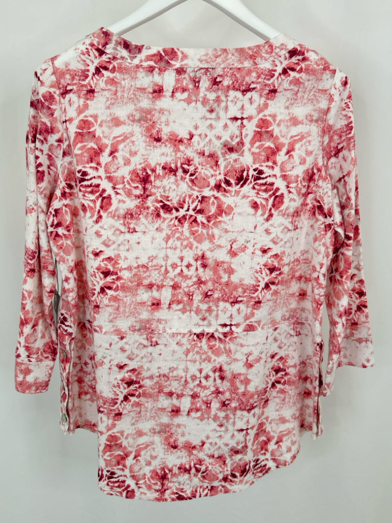 HABITAT Women Size S PINK AND WHITE Top