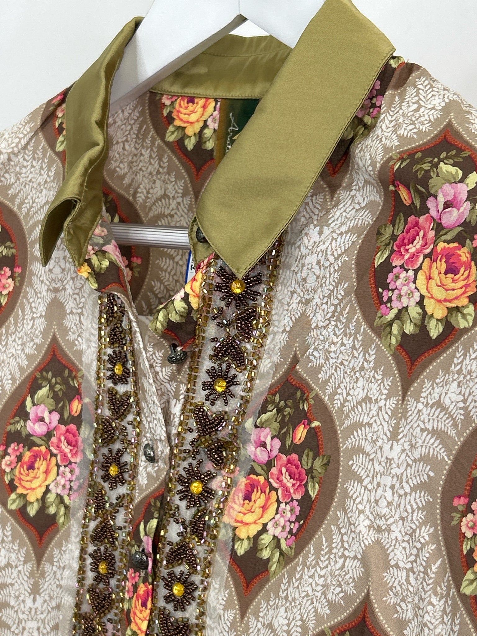 ARATTA SILENT JOURNEY Size S Brown floral Women Shirt