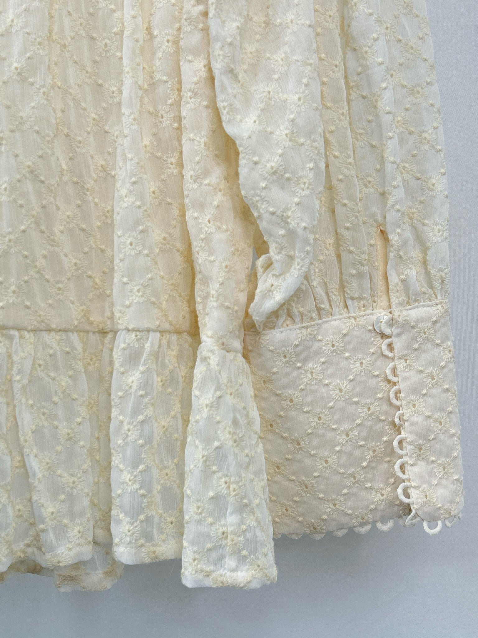SUNDANCE Size XL Cream Women Blouse