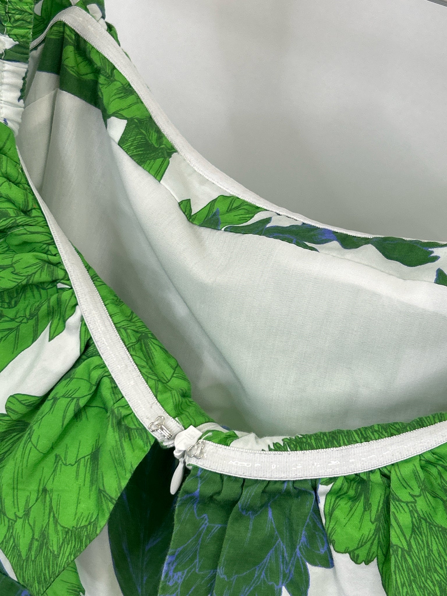 Hyacinth House Size L Green Floral Women Dress