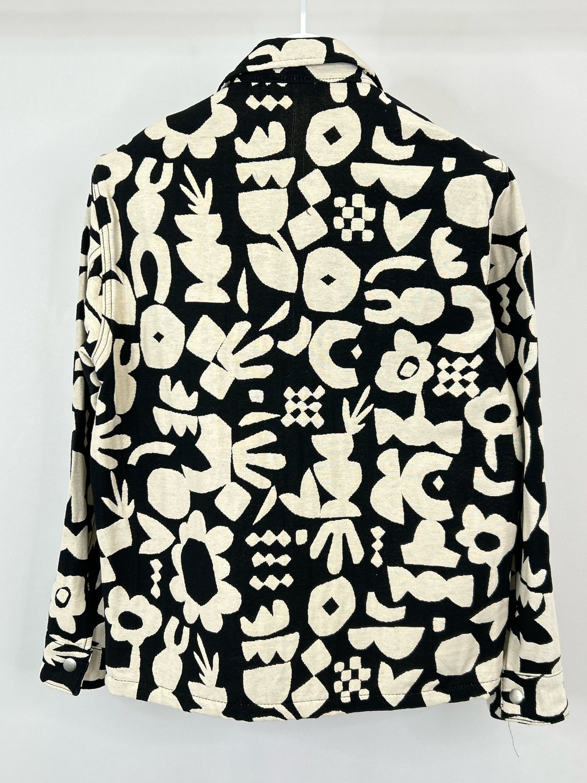 ZARA Size S Black & Cream Women Jacket