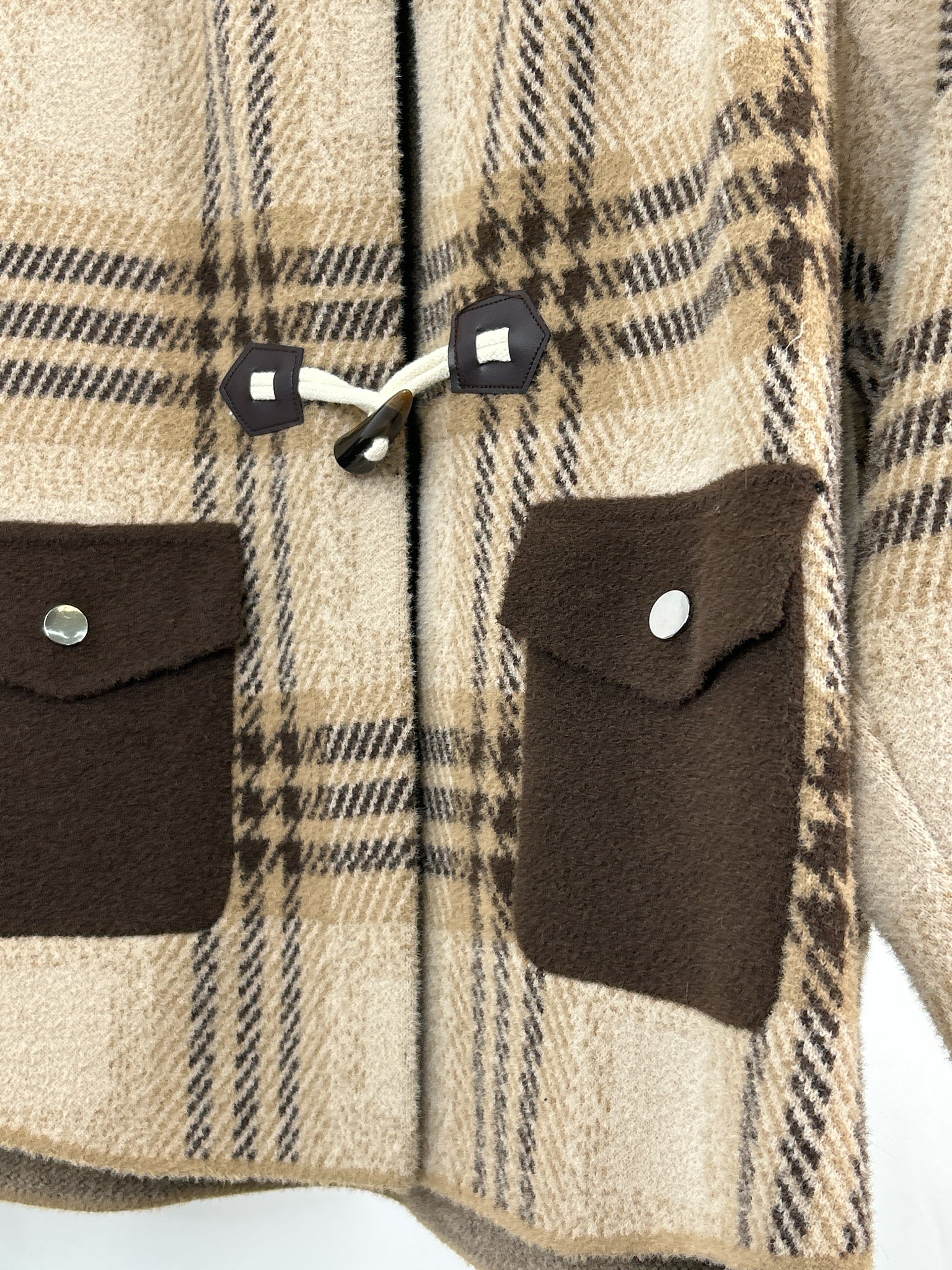 NORTHERN ANGEL Size L Beige and Tan Women Jacket