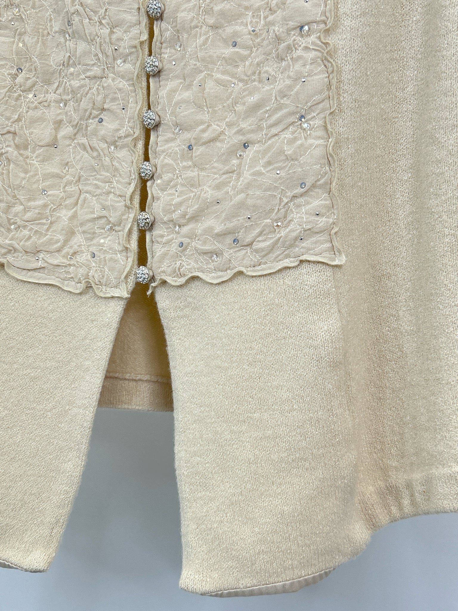 ST JOHN EVENING Size 8 Cream Women Jacket