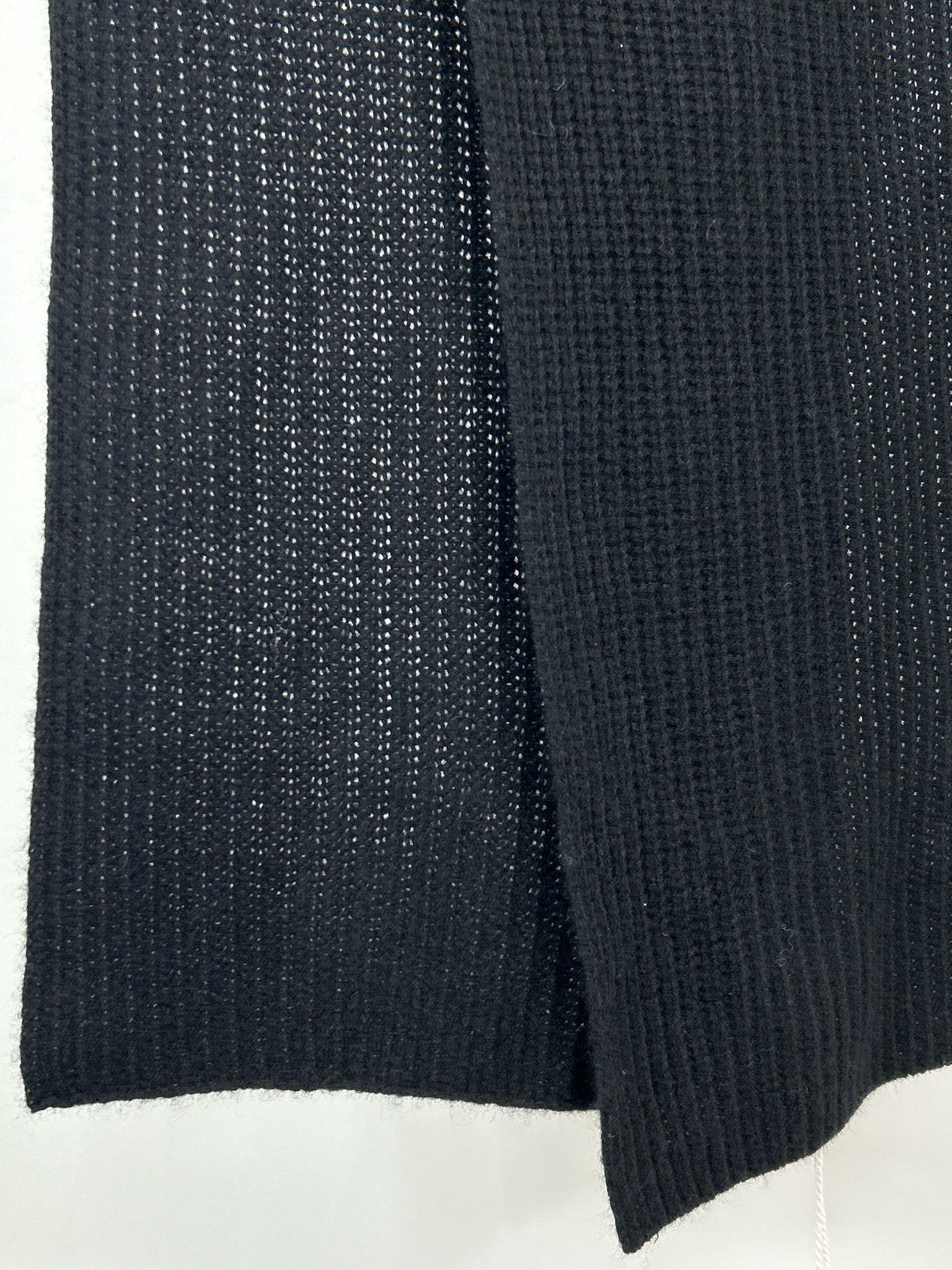 Garnet Hill Black Cashmere Women Scarf NWT