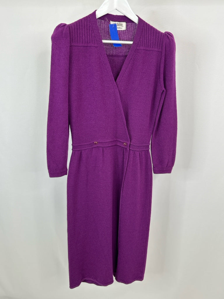 ST JOHN for Saks Fifth Avenue Size M Plum Women's Dress