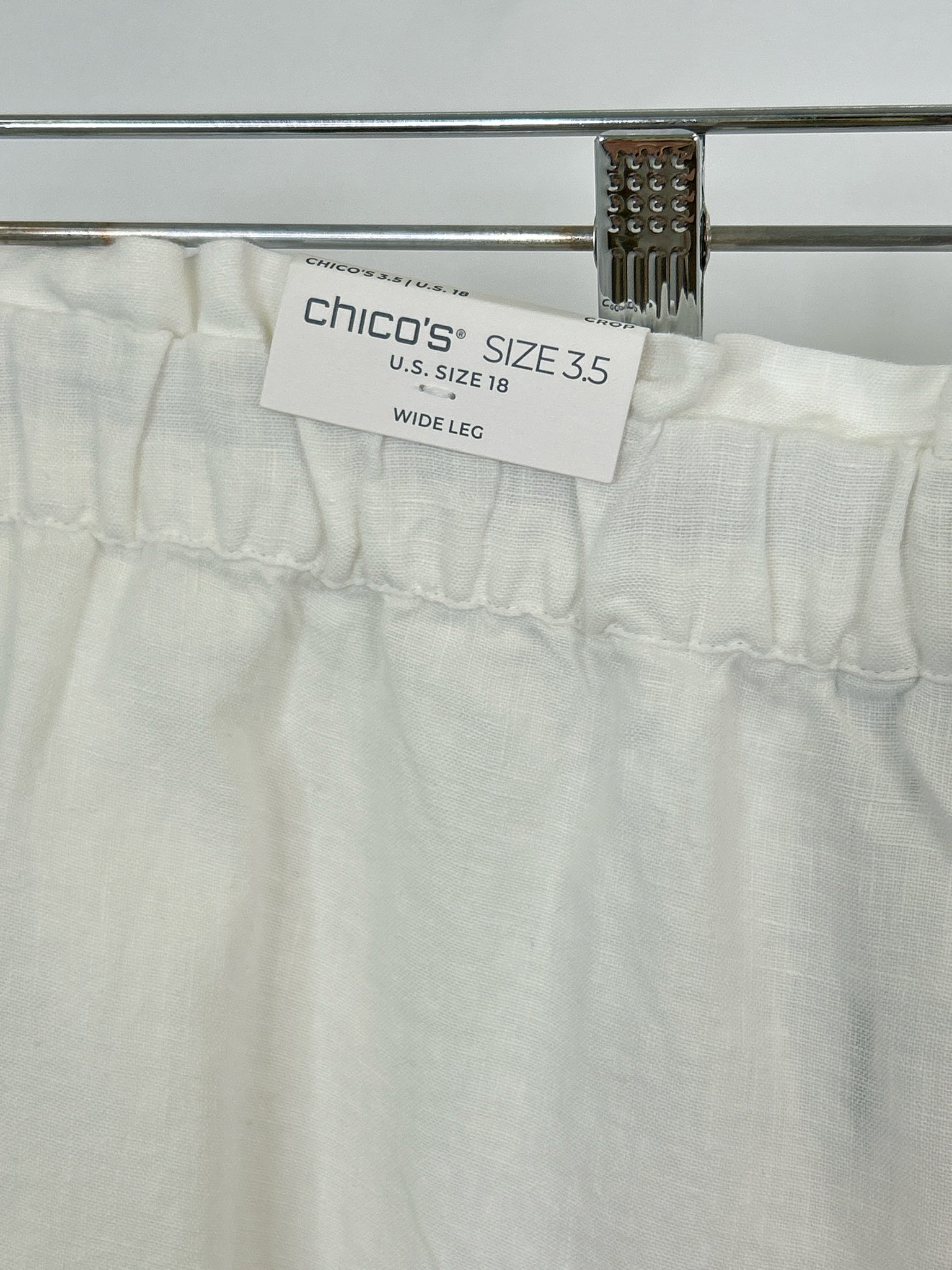 CHICO'S Size 18 White Women Pants
