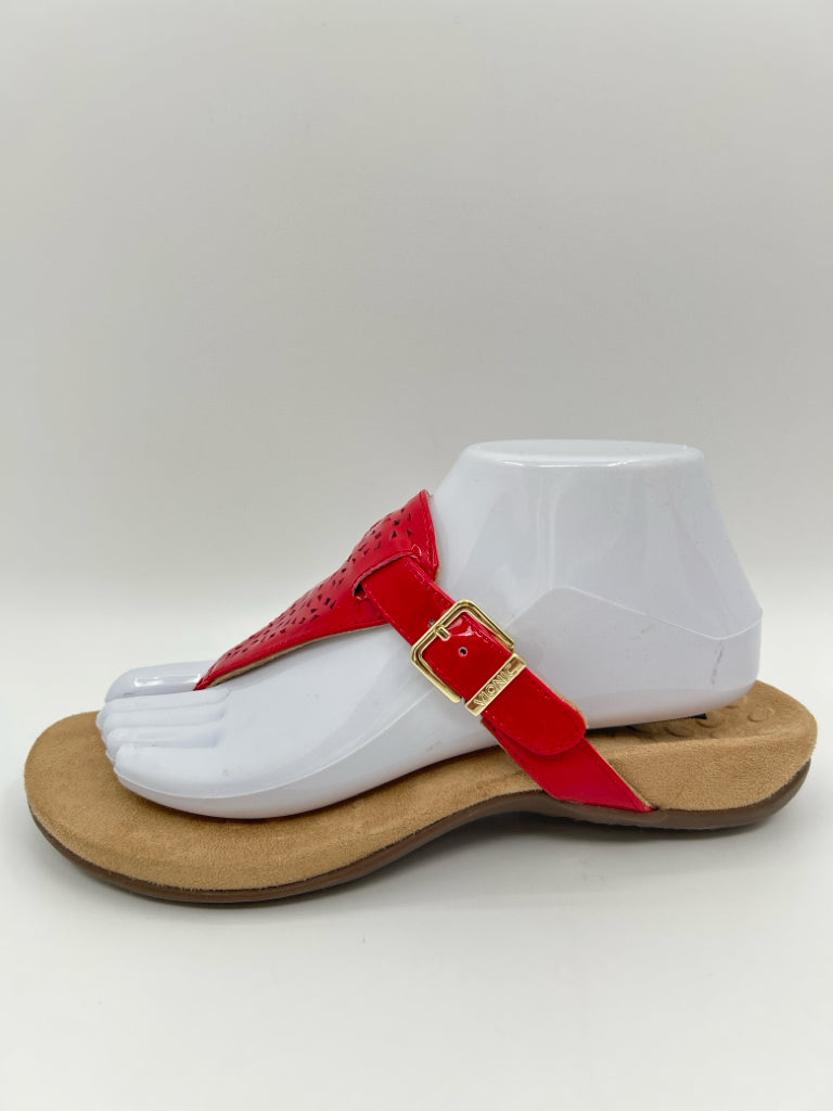 VIONIC Size 8 Red Women's Sandal