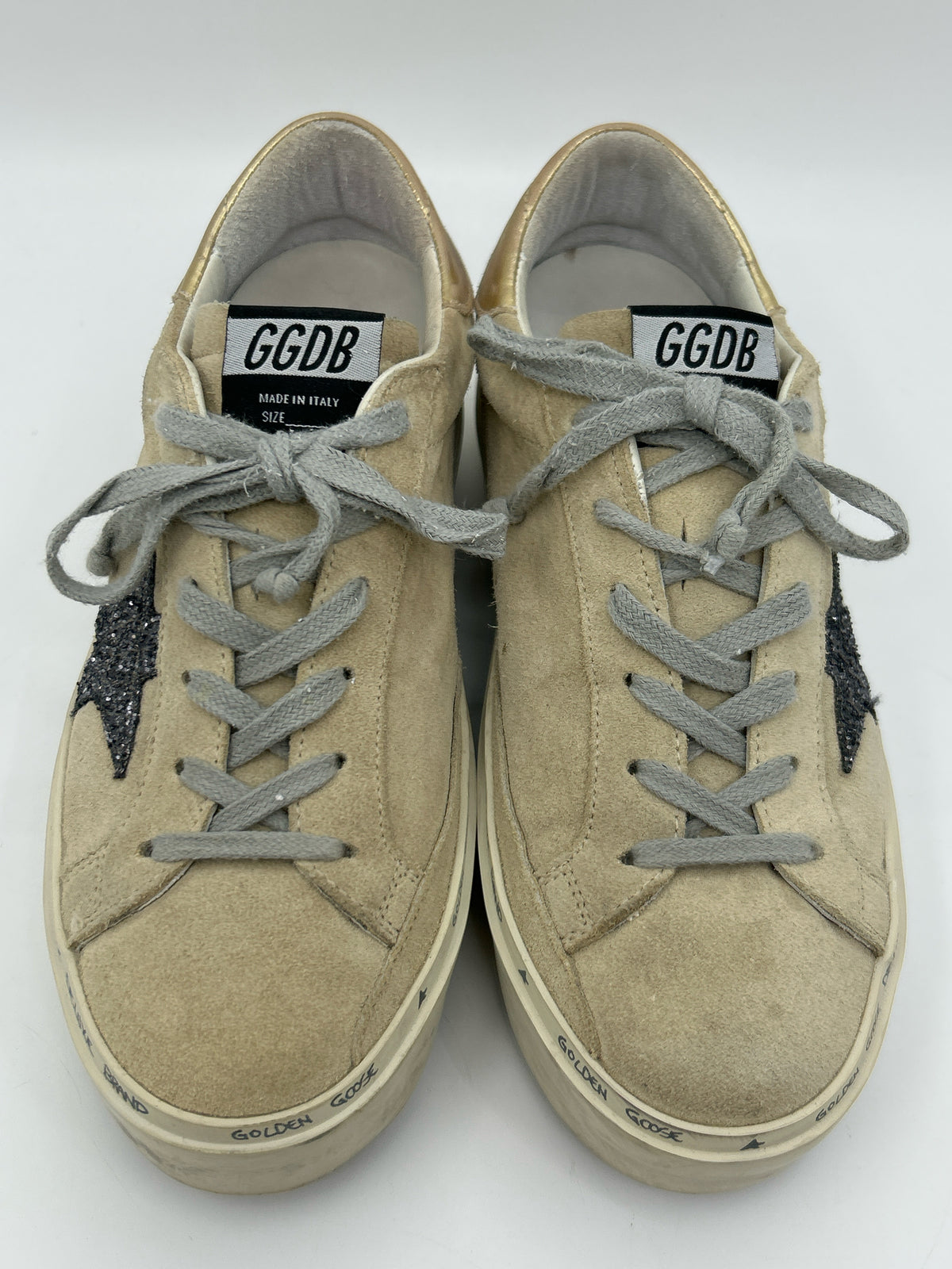 GOLDEN GOOSE Size 38 Beige Women Sneakers
