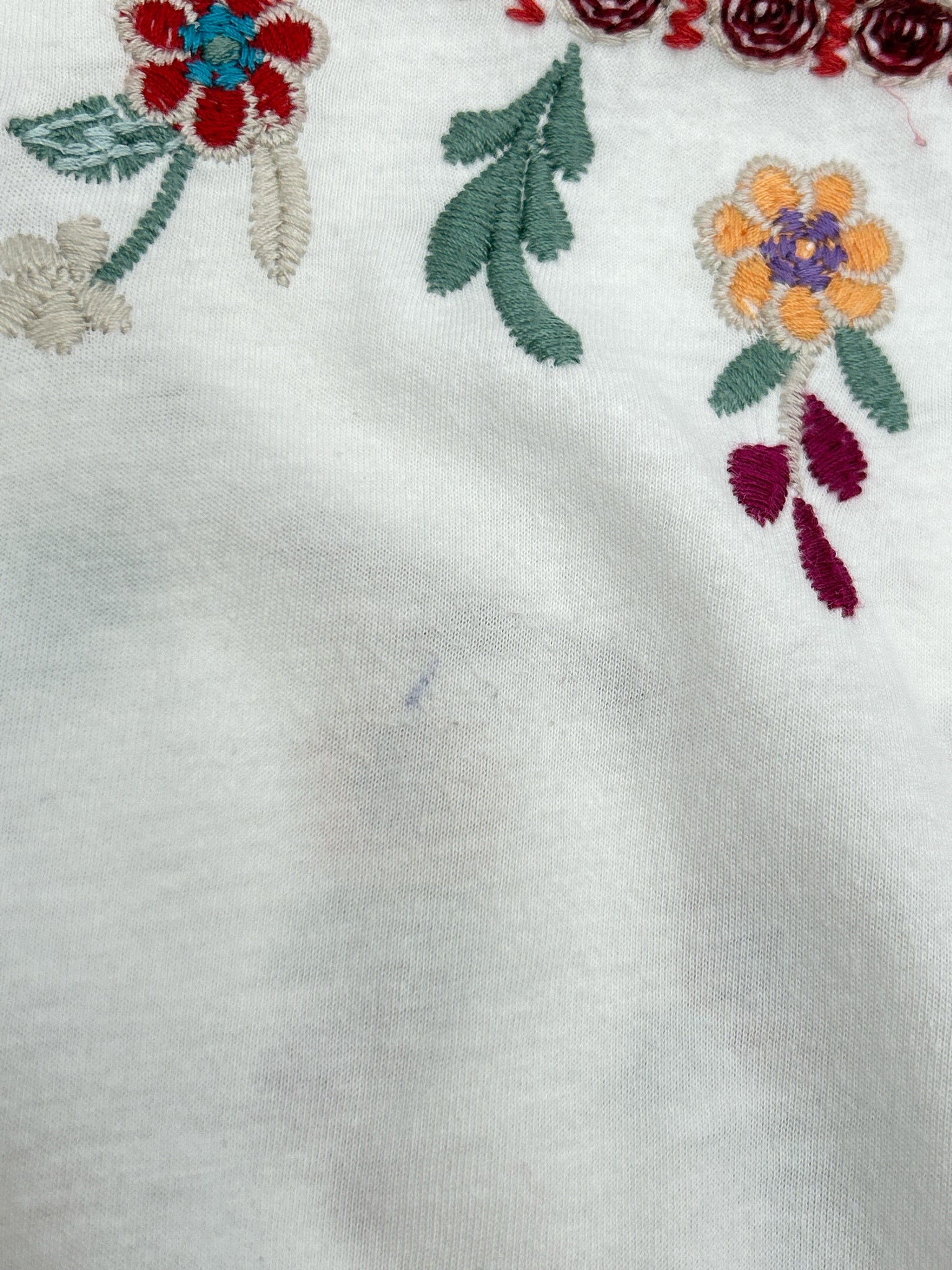 JOHNNY WAS Size L White Floral Women Tunic