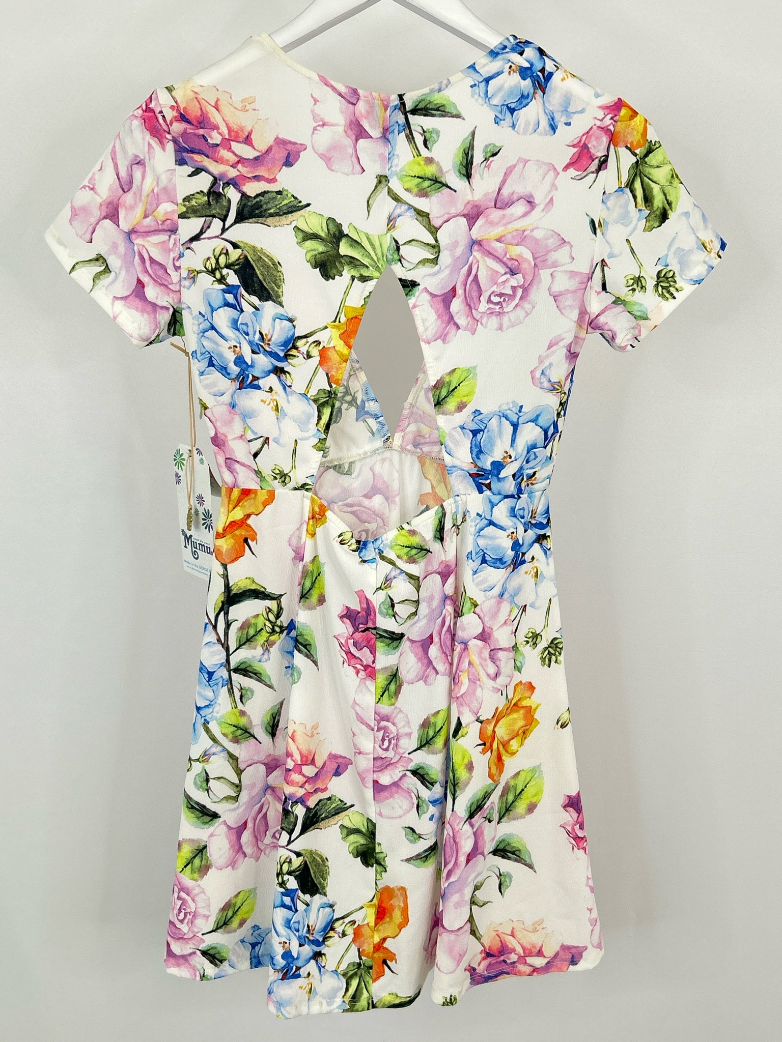SHOW ME YOUR MUMU NWT Size L White Floral Women Dress