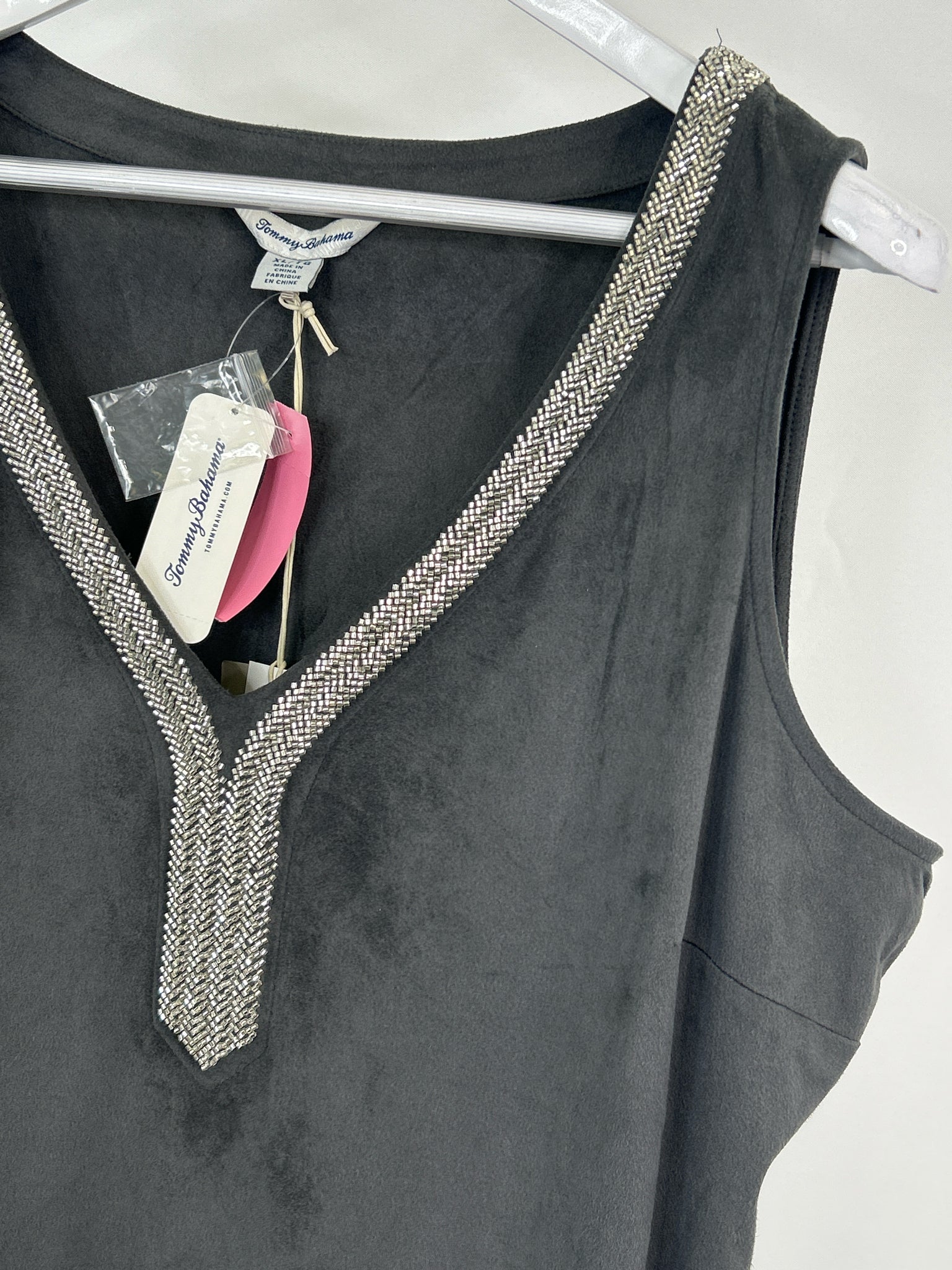 TOMMY BAHAMA Size XL Grey Women Dress NWT