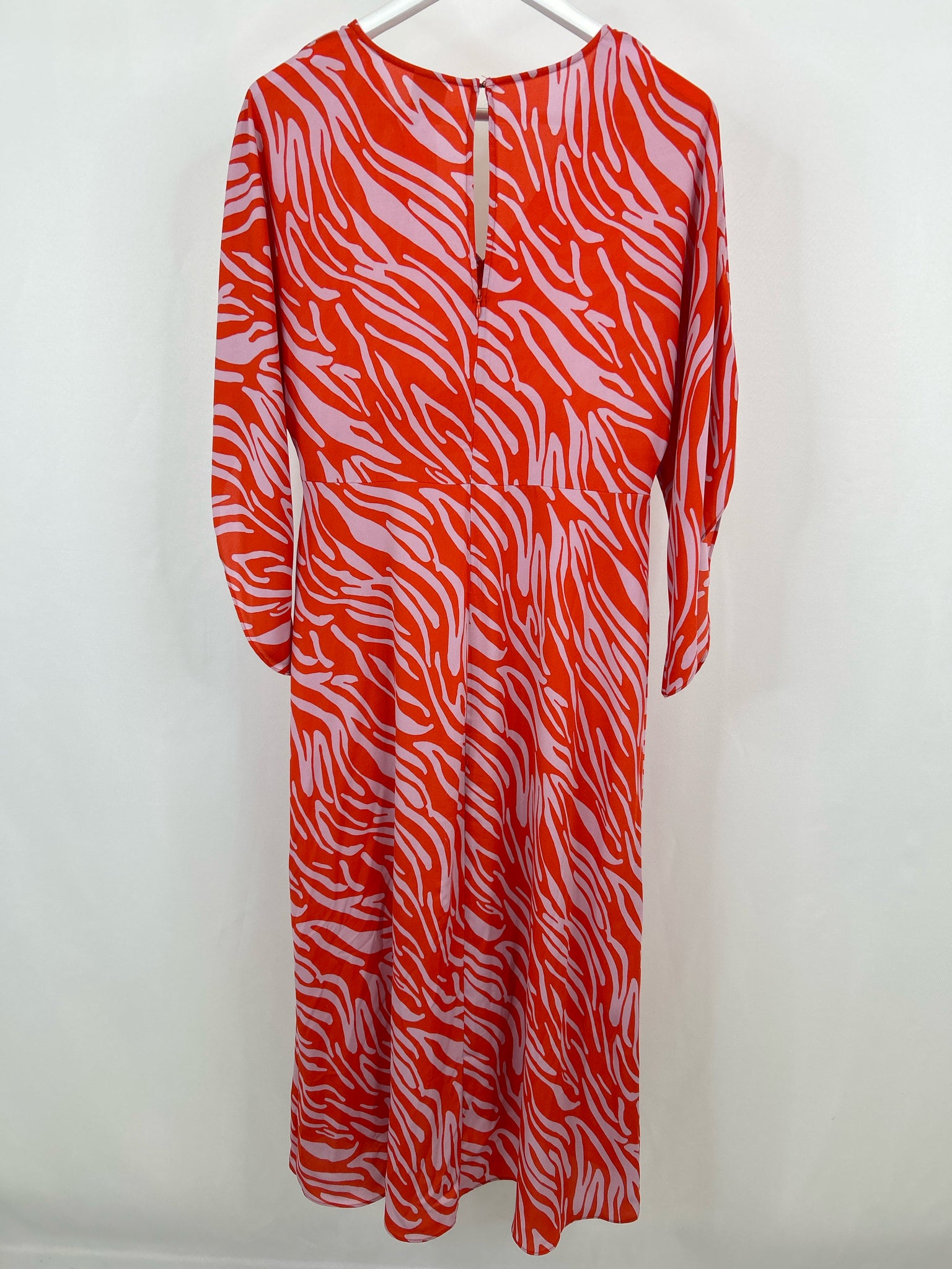 CABI Size S Orange Print Women Dress