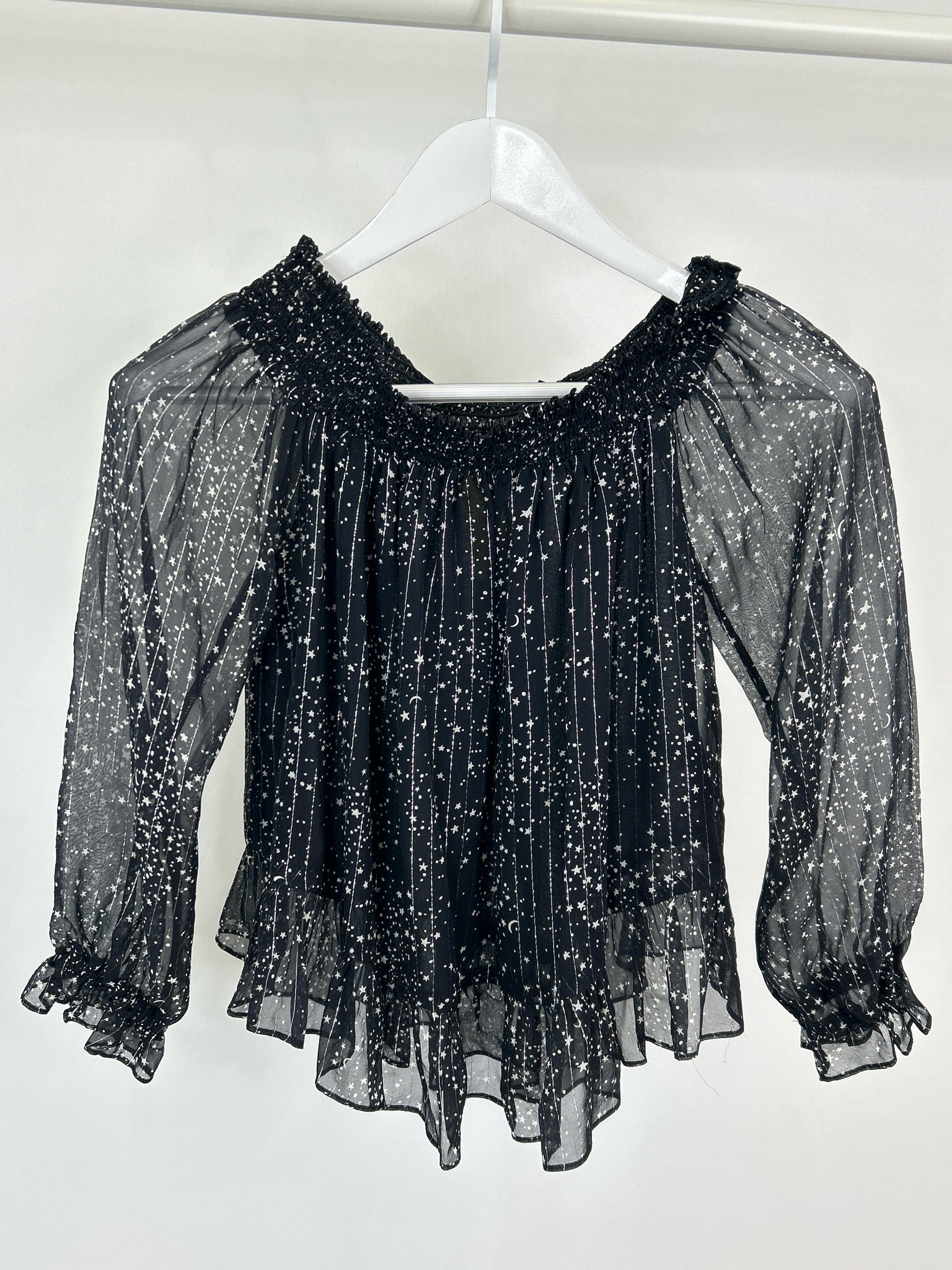 LOVE SHACK FANCY Size 0 Black and White Women Top