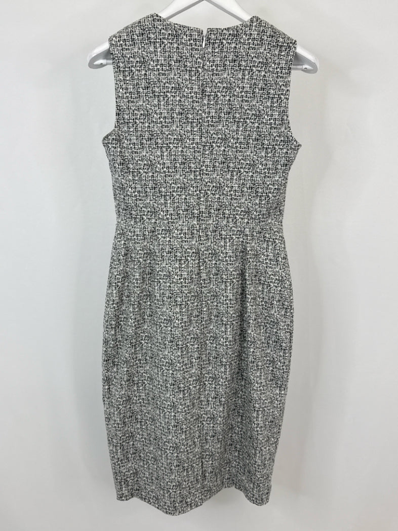 CALVIN KLEIN Size 8 White and black Women Dress
