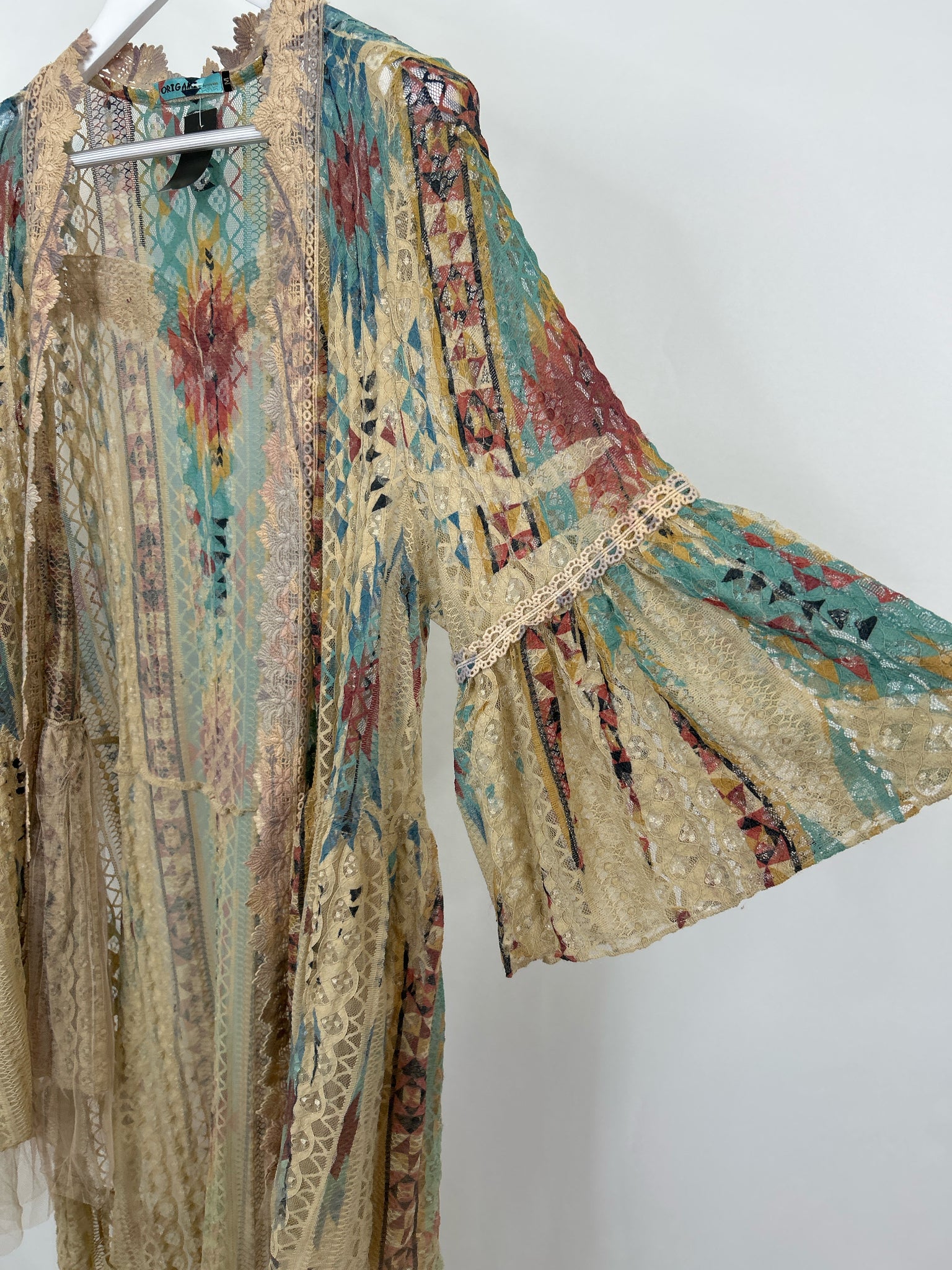 ORIGAMI By Vivien Size M Multi-Color Women Kimono