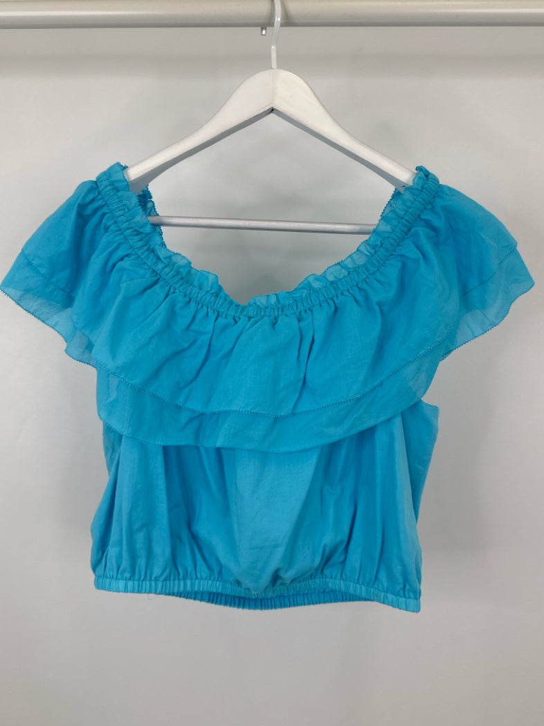 TRINA TURK NWT Size L Blue Women Top