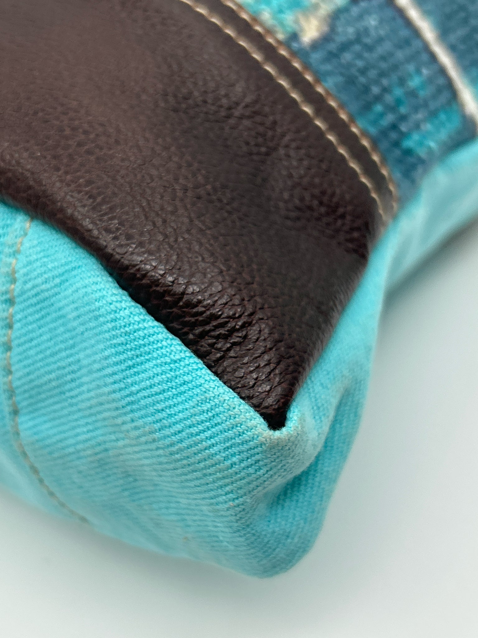MYRA BAG Blue and Brown Women Purse