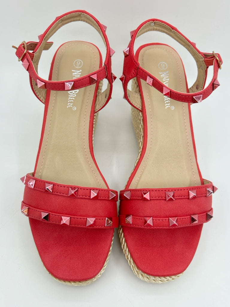 Nature Breeze Size 9 Red Women's Sandal NWOB