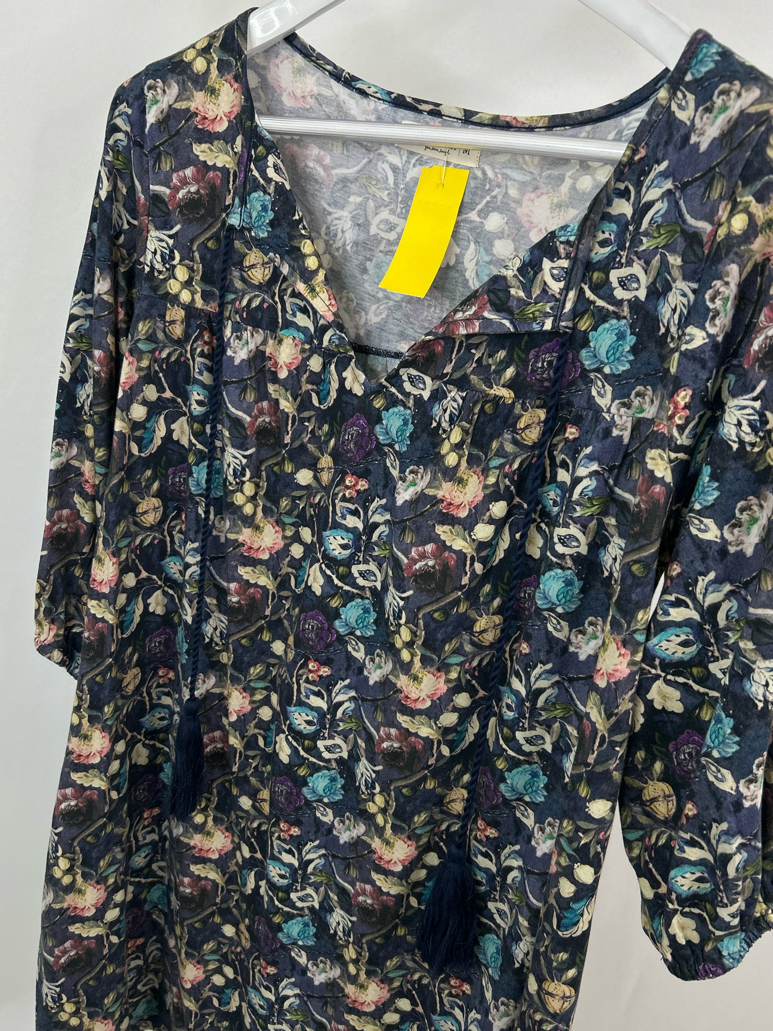 NATURAL LIFE Size M PURPLE FLORAL Women Dress
