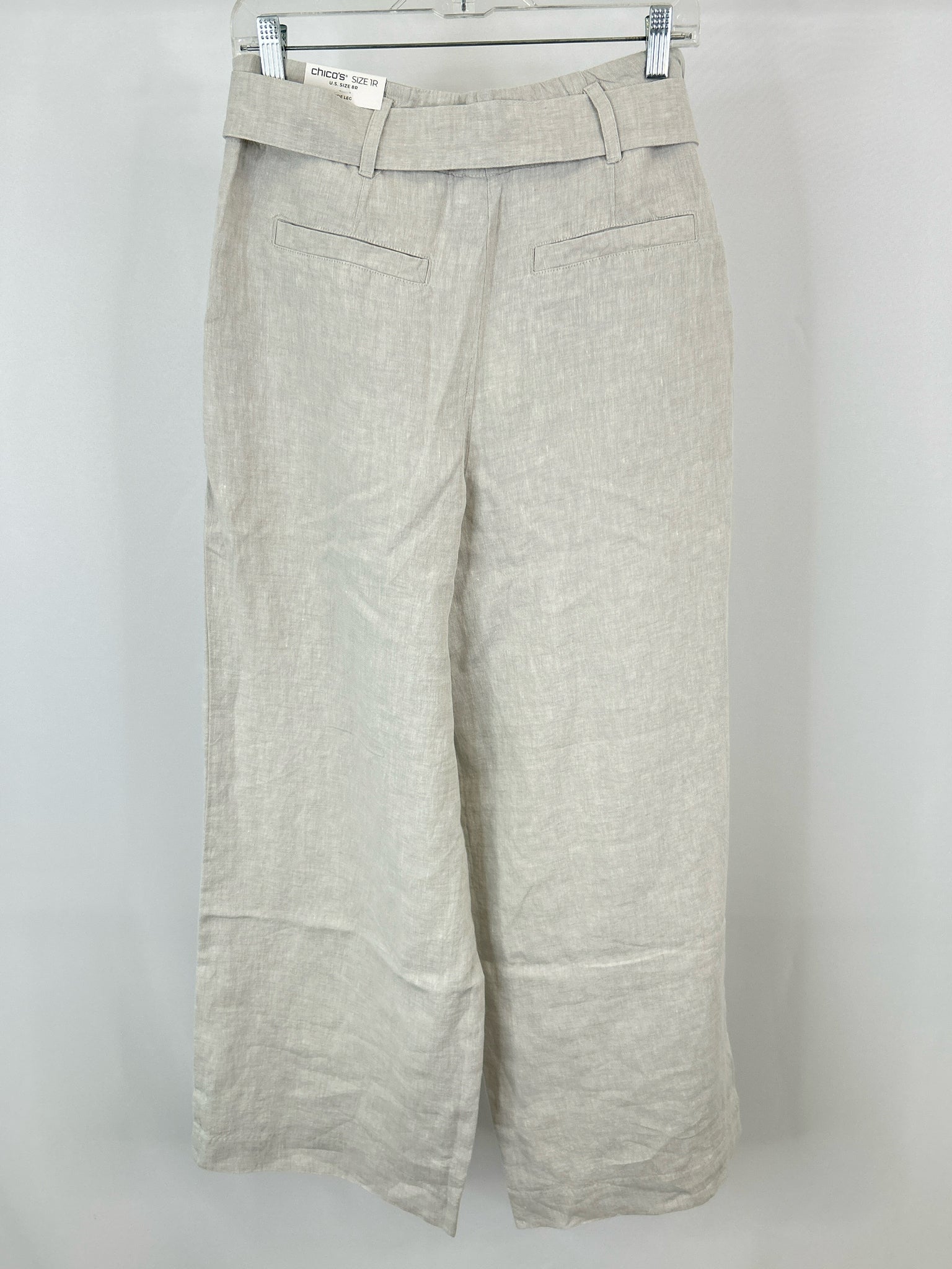 CHICO'S Size 8R Grey Women Pants