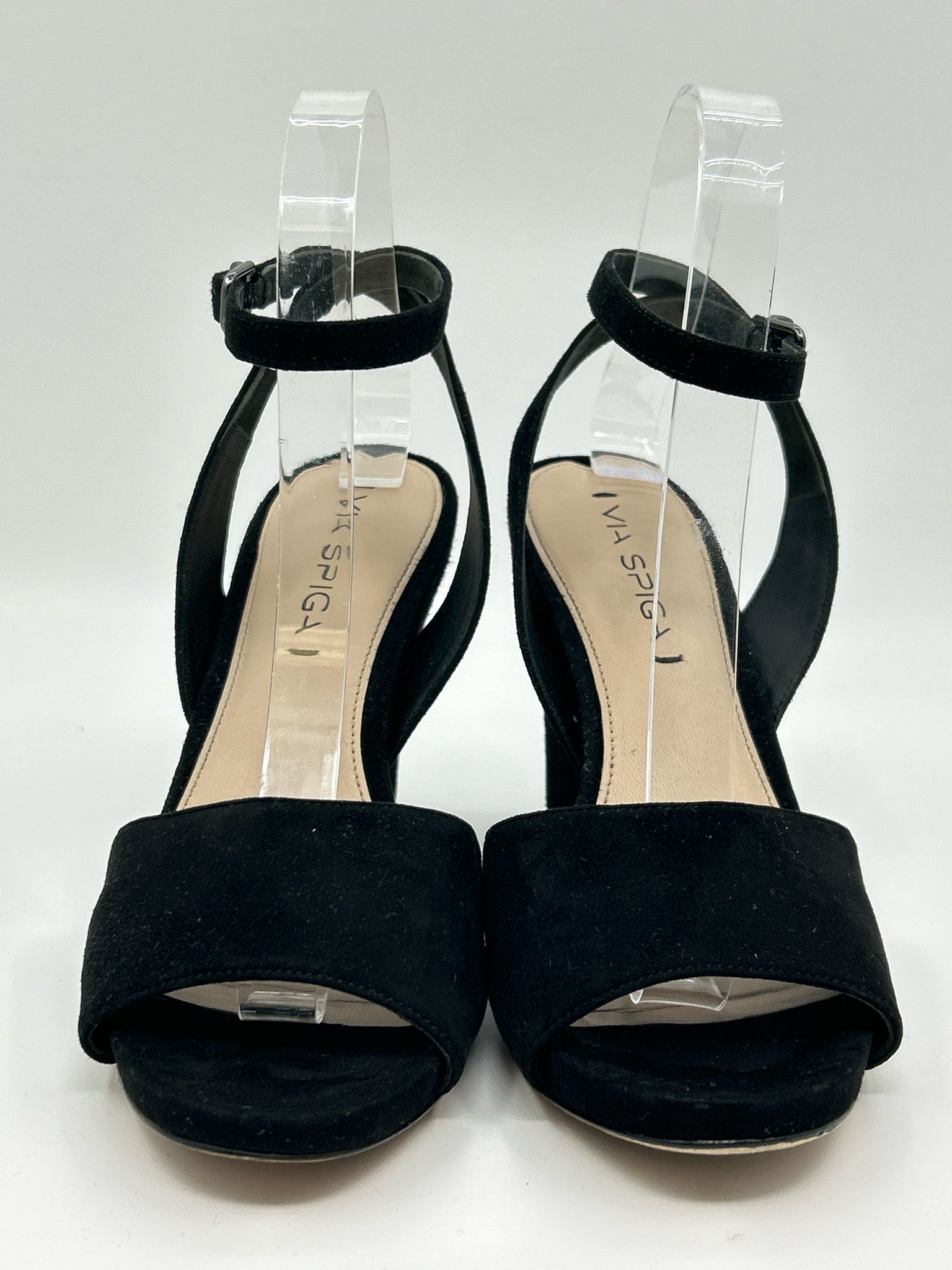 VIA SPIGA Size 8M Black Women Sandal
