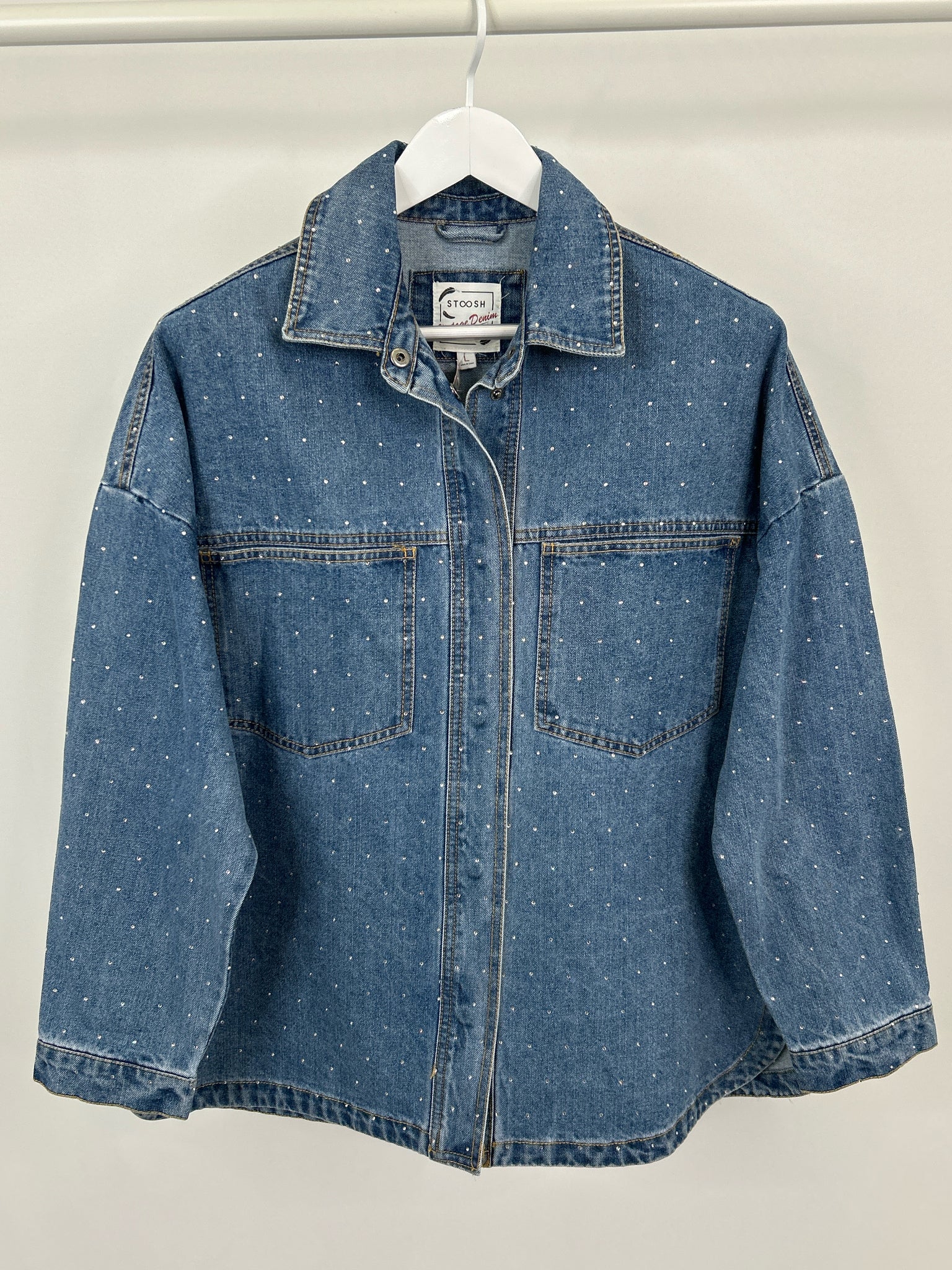 STOOSH Size L Blue Women Jacket