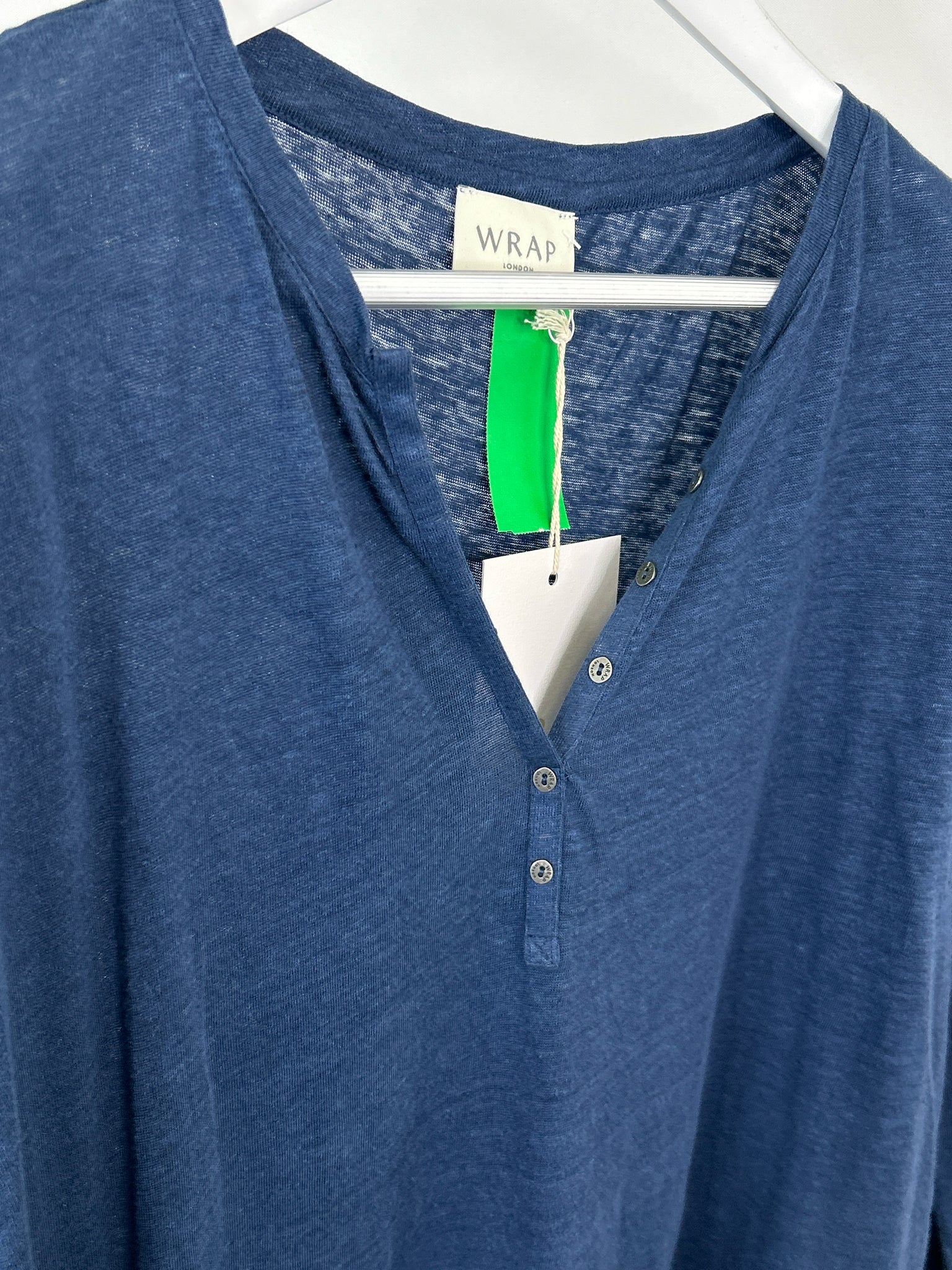 WRAP LONDON Size 14 Navy Women Top NWT