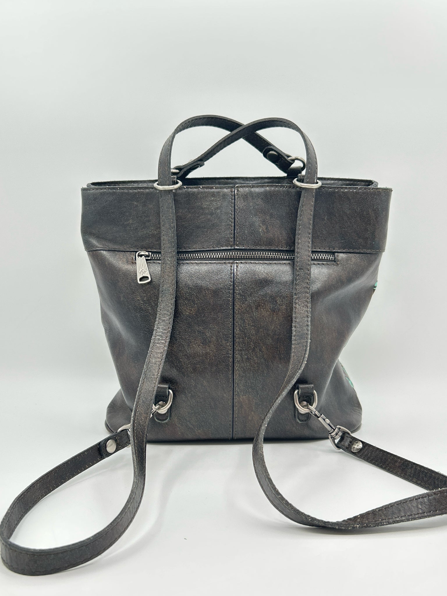 PATRICIA NASH Turquoise & Black Women Backpack