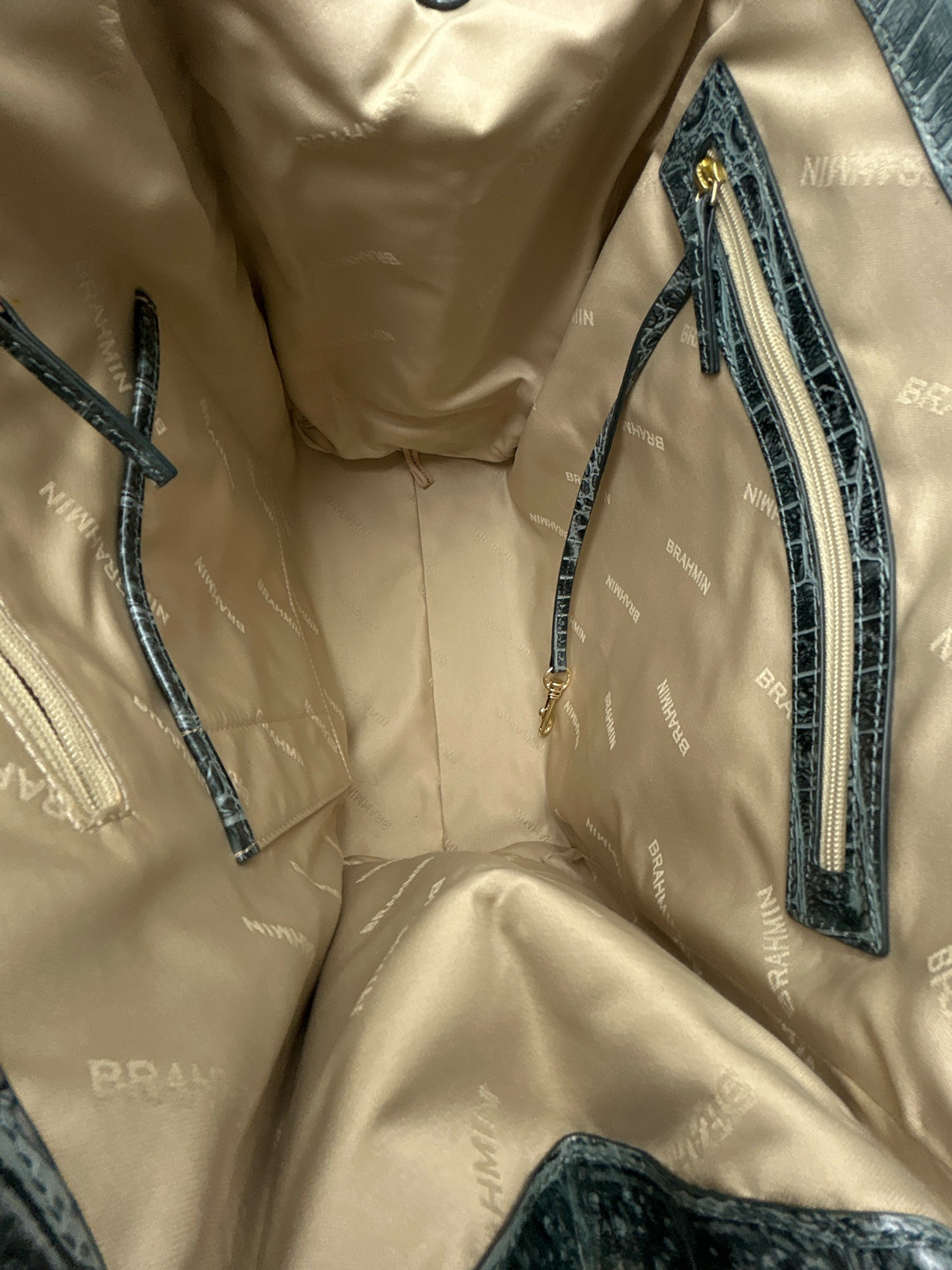 BRAHMIN Teal Green Women Purse