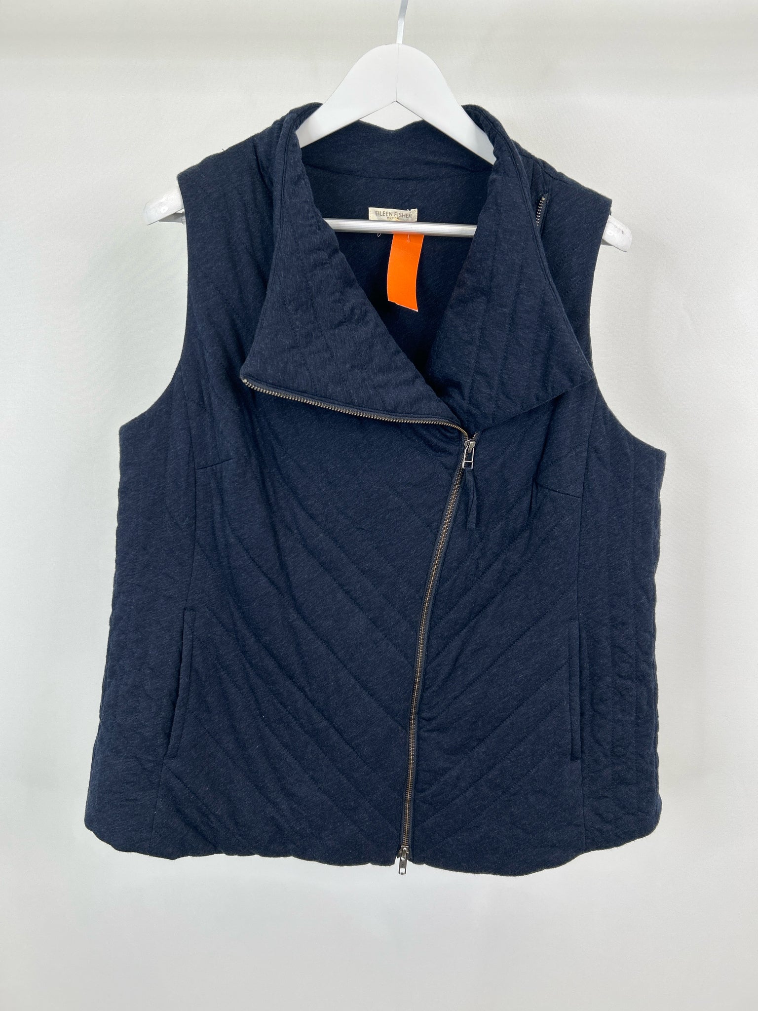 EILEEN FISHER Size 1X Navy Women Vest