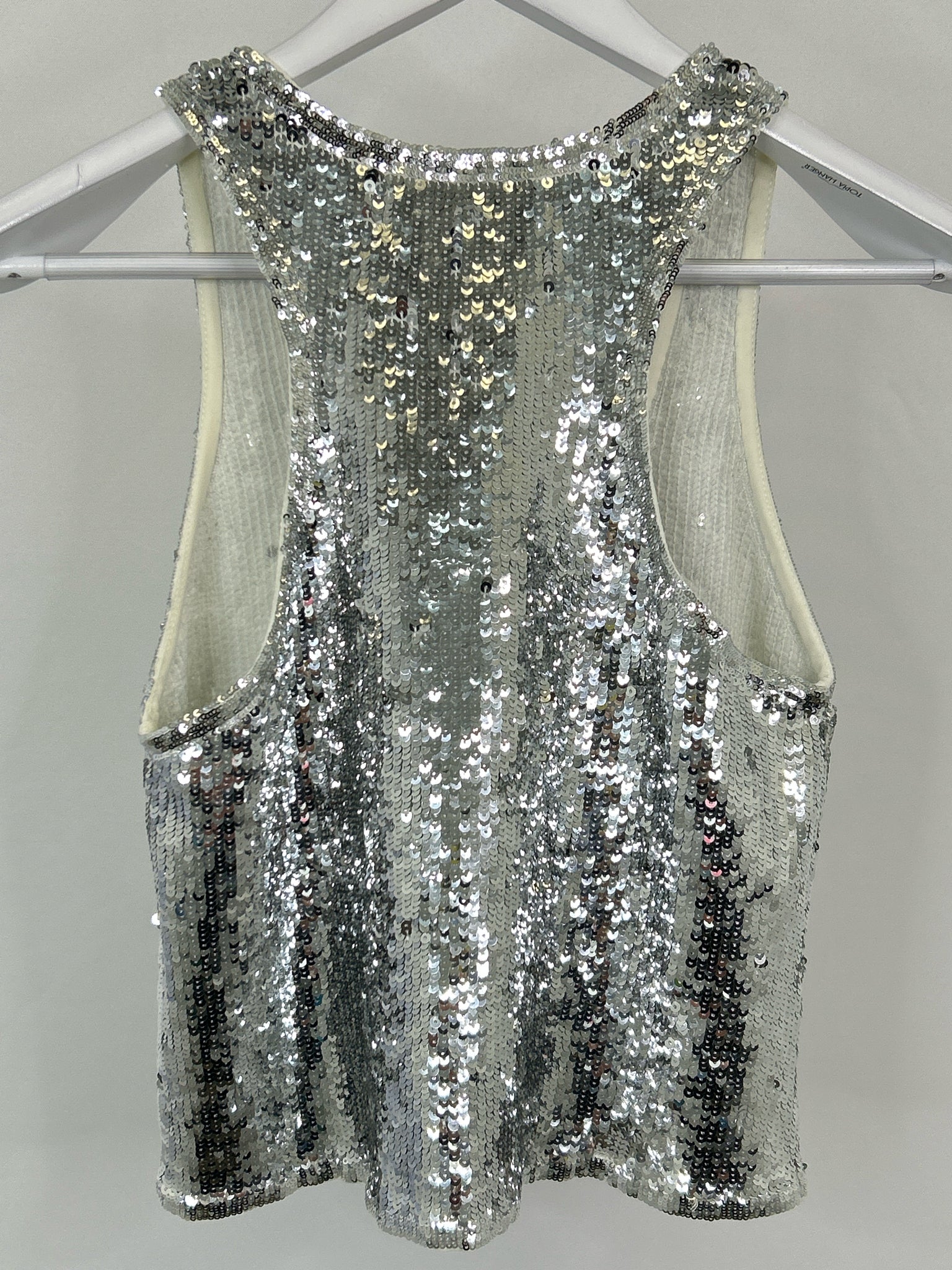 ALICE + OLIVIA Size XS Silver Women Tank Top NWT