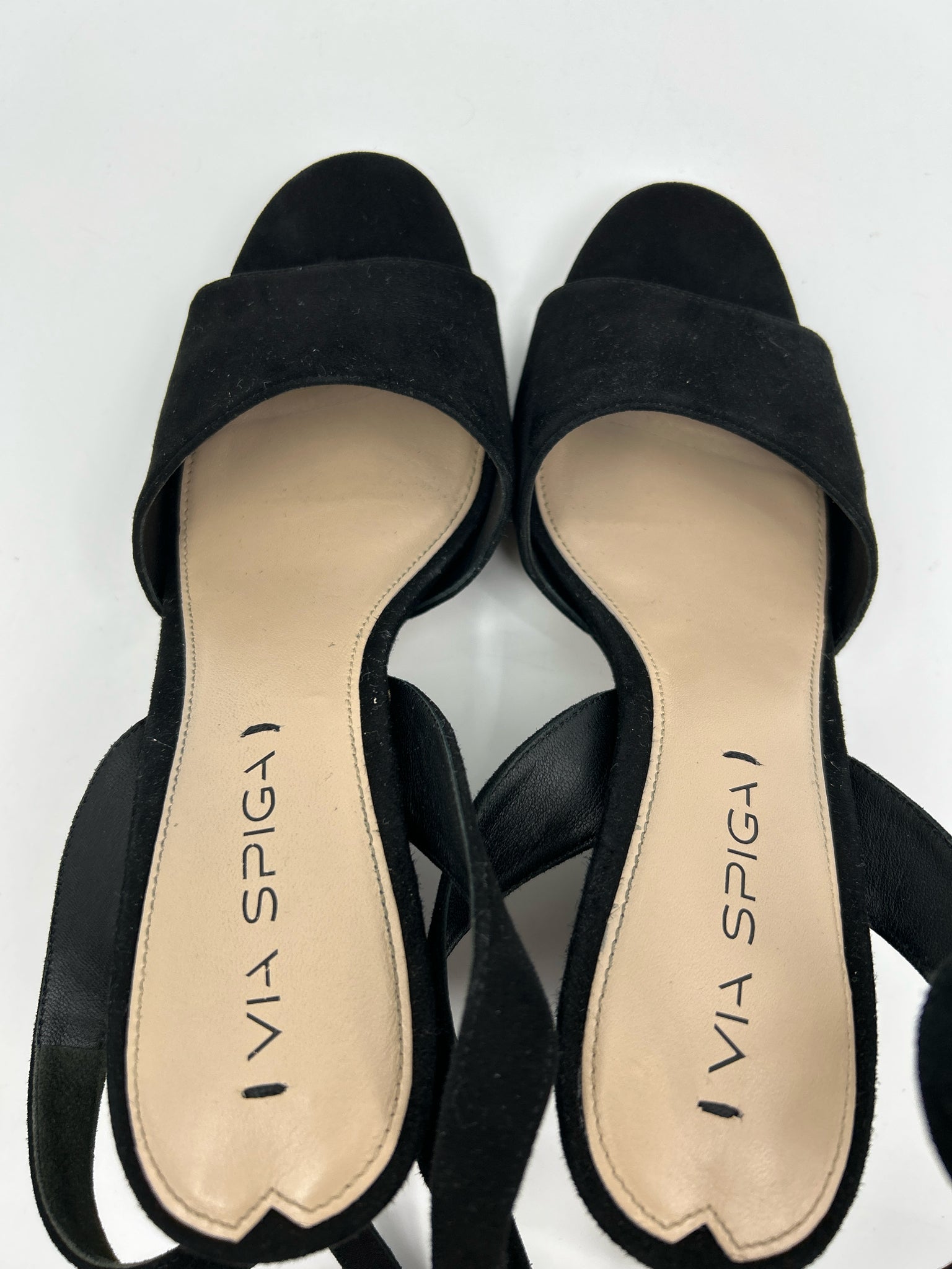 VIA SPIGA Size 8M Black Women Sandal