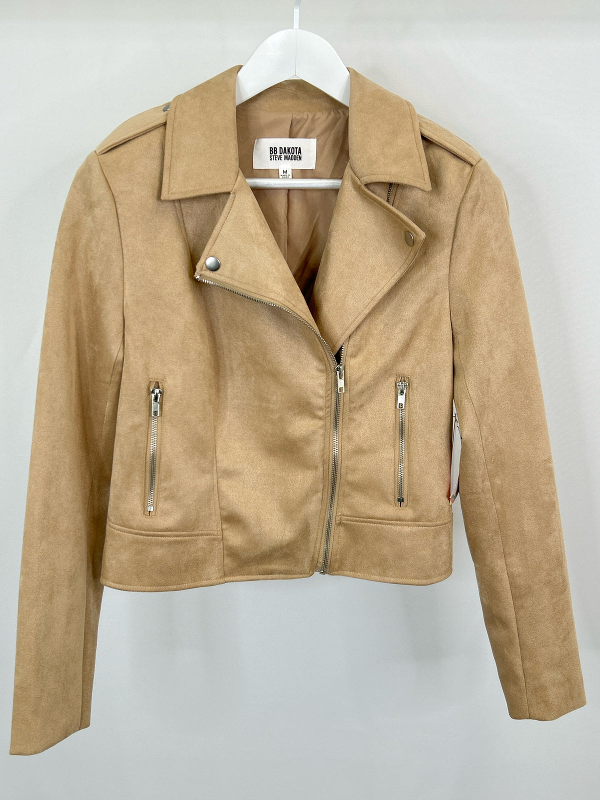 BB DAKOTA Steve Madden Size M Beige Women Jacket NWT