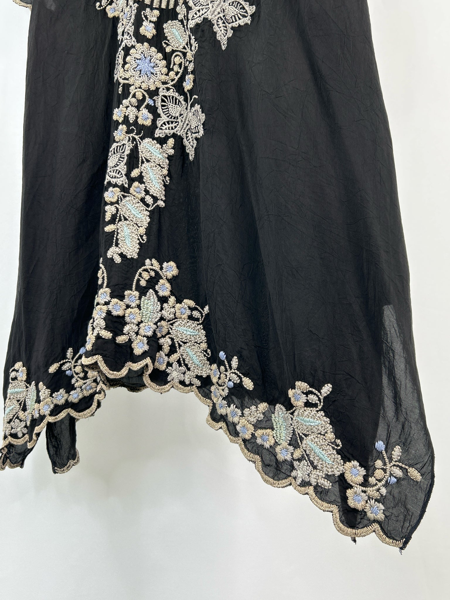 JOHNNY WAS Size M Black Women Tunic NWT