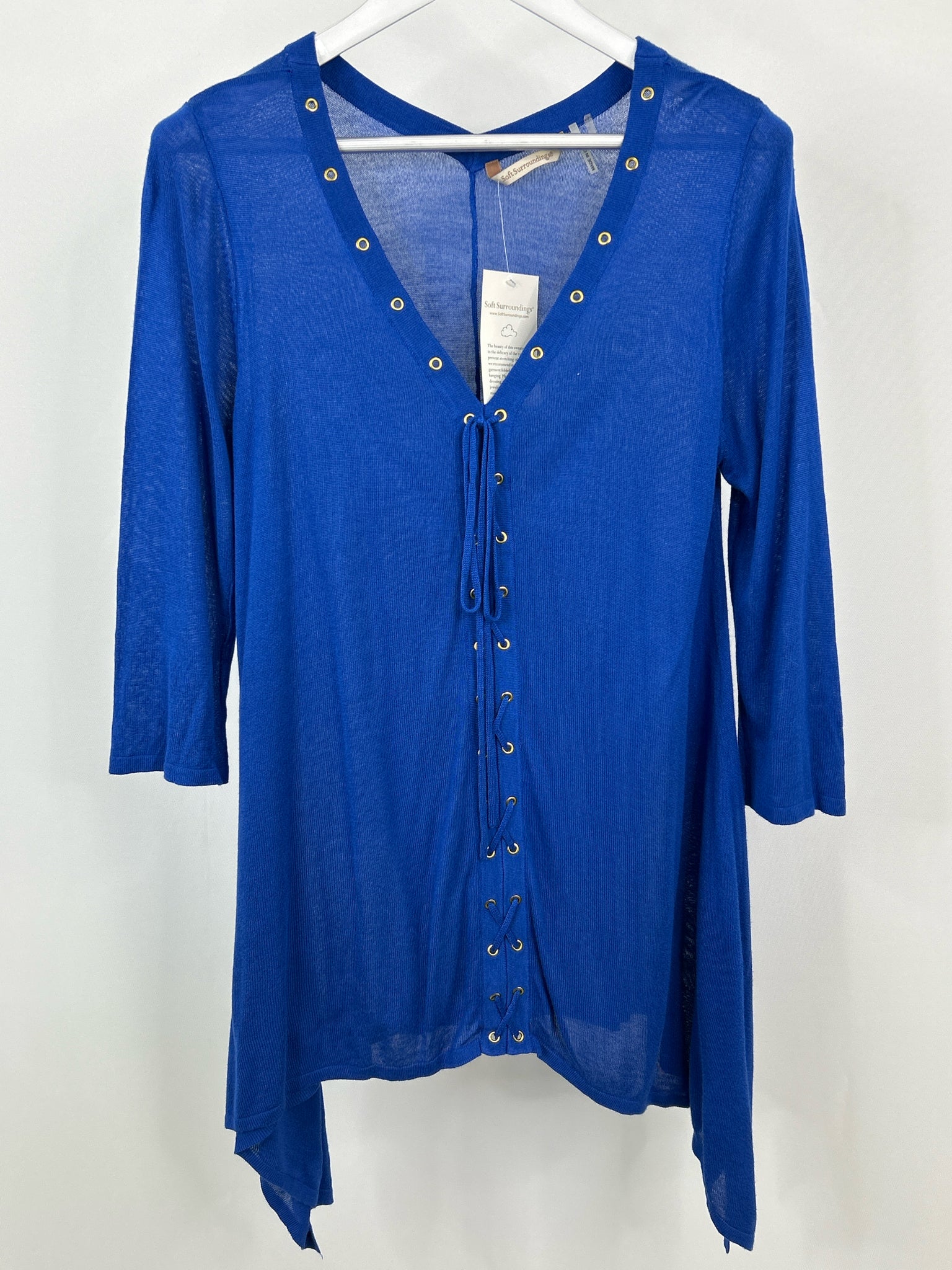 SOFT SURROUNDINGS NWT Size PL Blue Women Sweater NWT