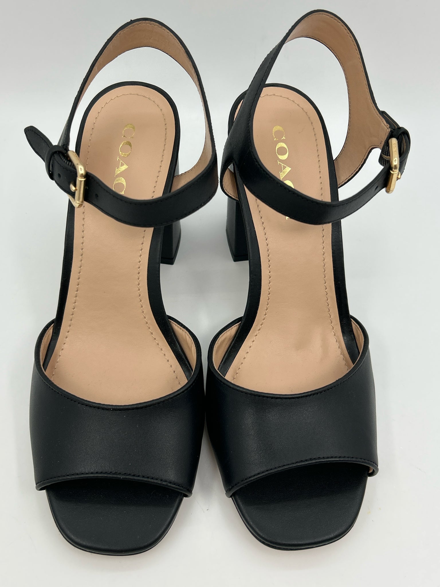 COACH Size 10 Black Women Sandal NWOB