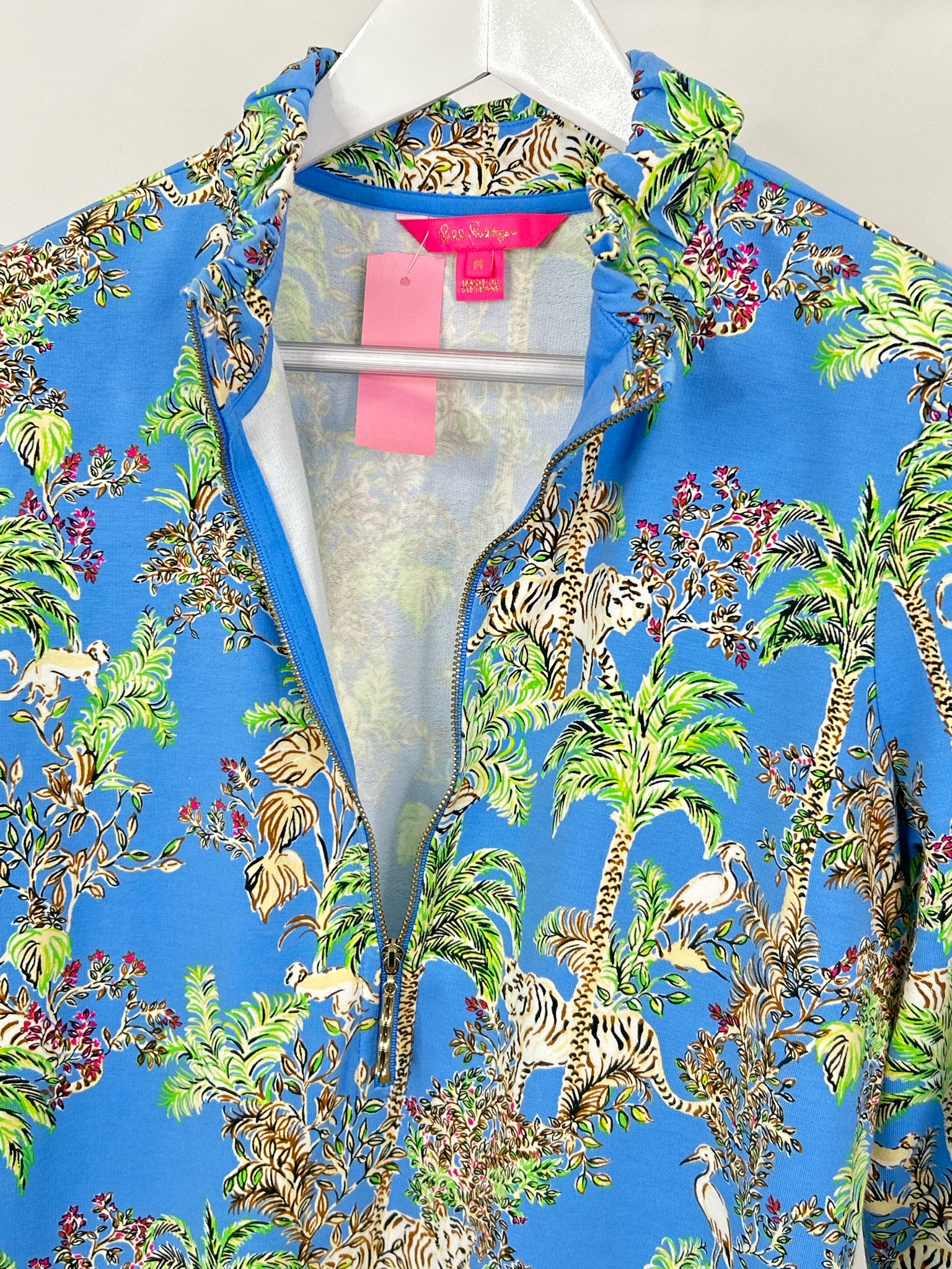 LILLY PULITZER Size M Blue Print Women Dress