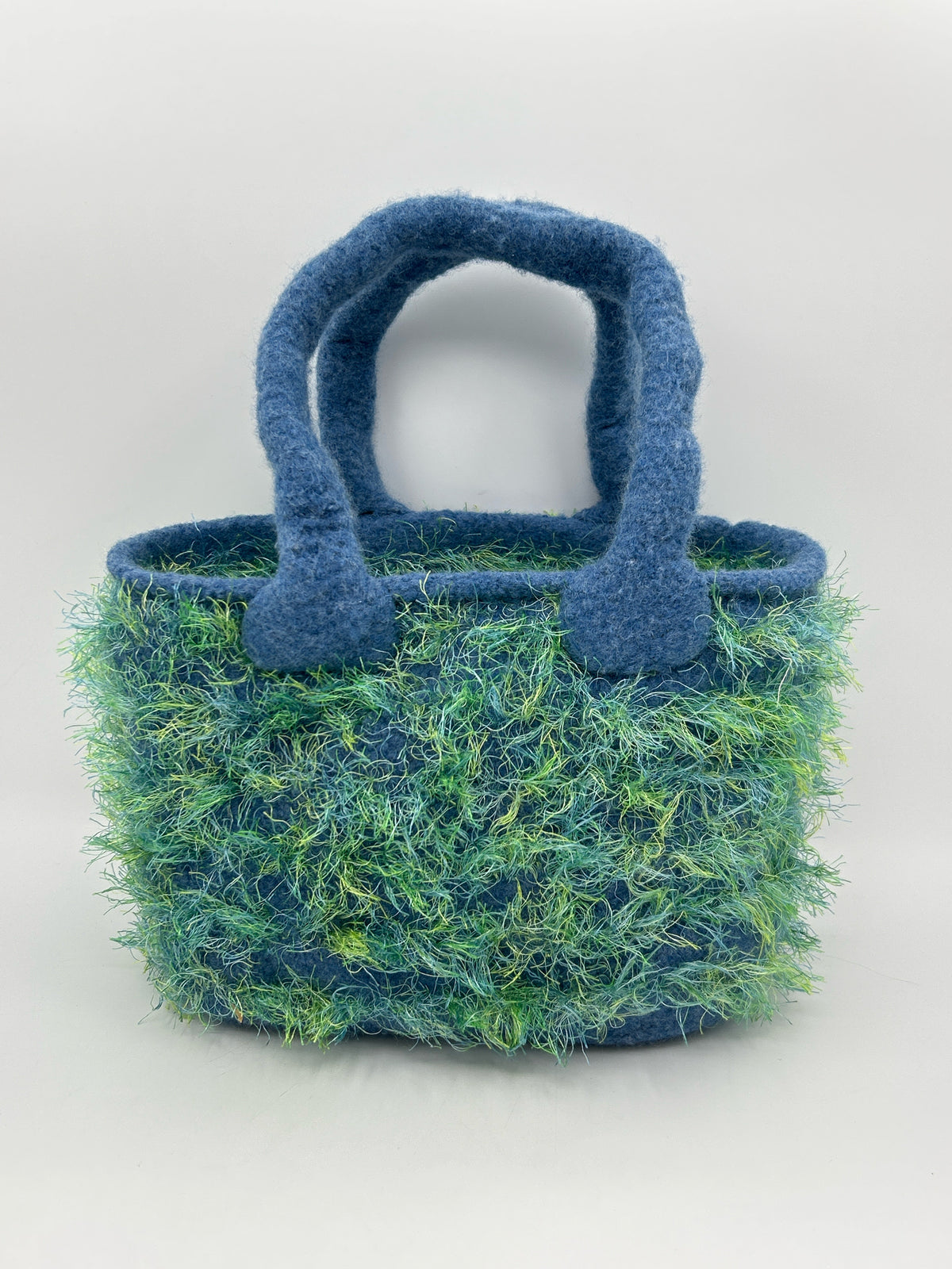 NO BRAND Blue & Green Women Tote