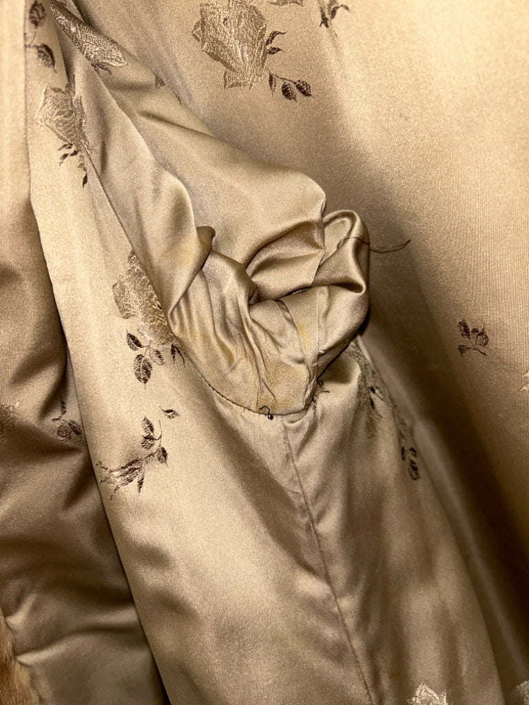 Maxine Furs Size M Brown Women Coat