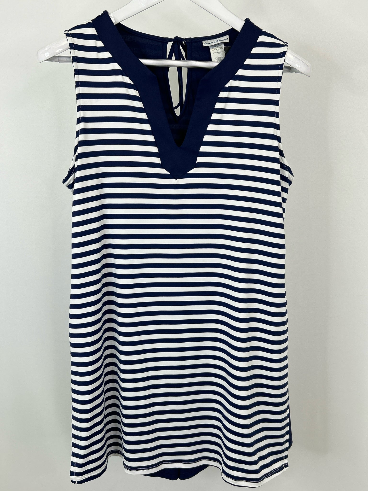 TOMMY BAHAMA Size M NAVY AND WHITE Women Dress