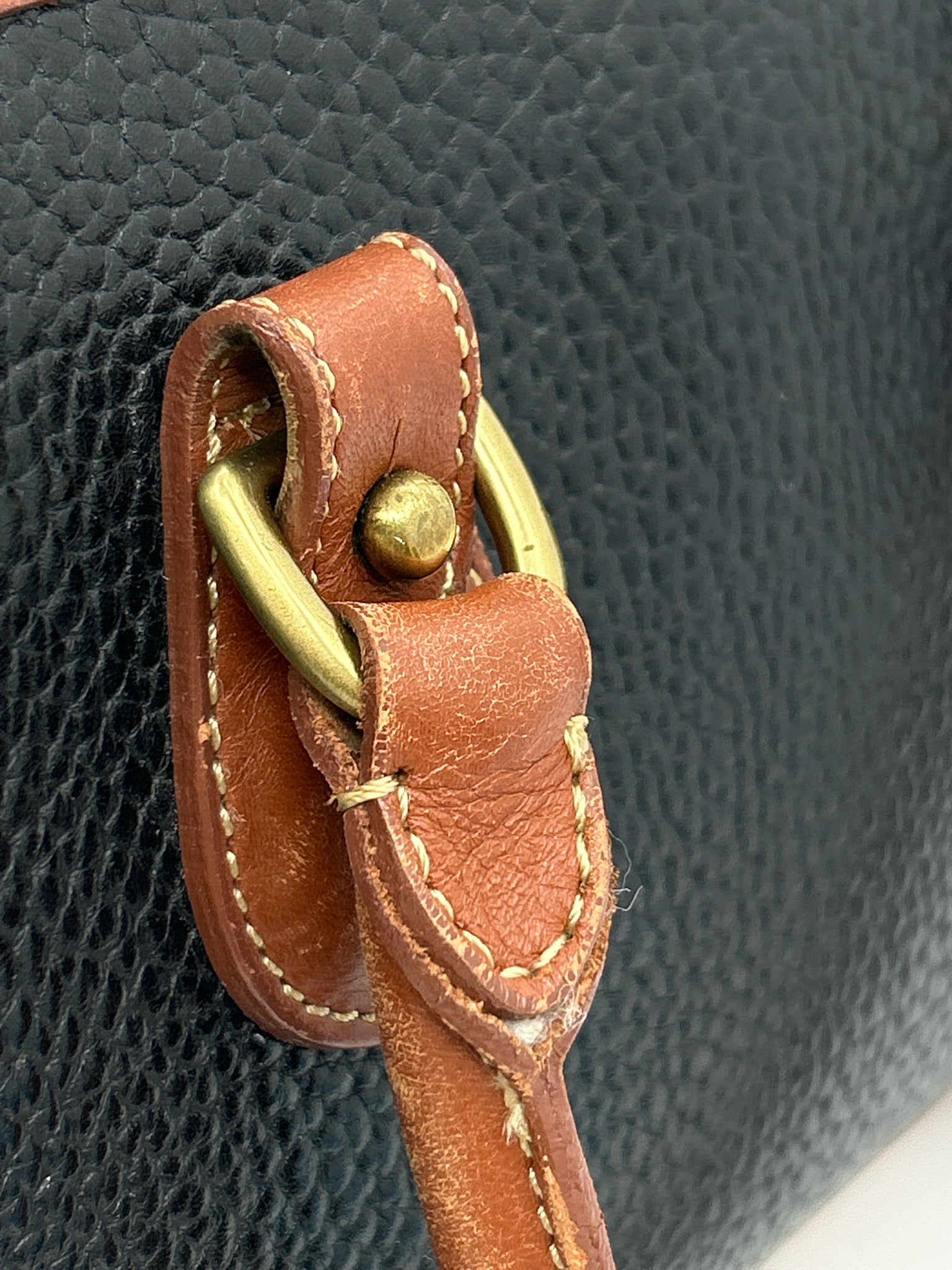COACH Vintage Black and Tan Women Purse