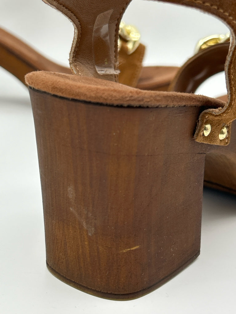 BELLA VITA Size 9.5W COGNAC Women's Sandal