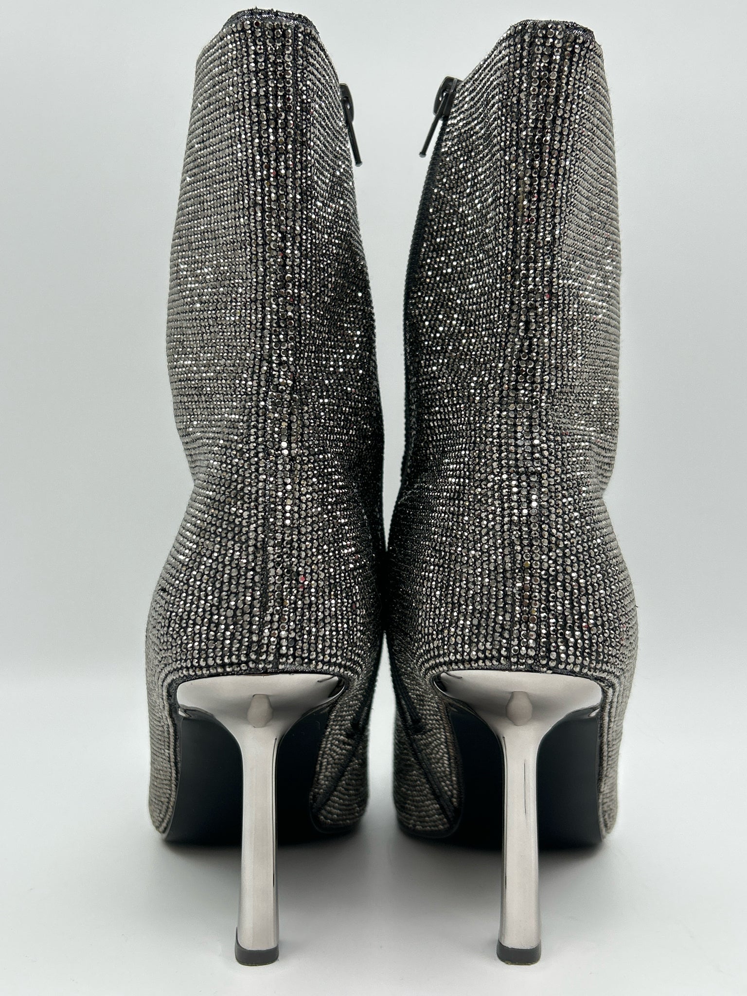 STEVE MADDEN Size 9.5M Silver Women Booties