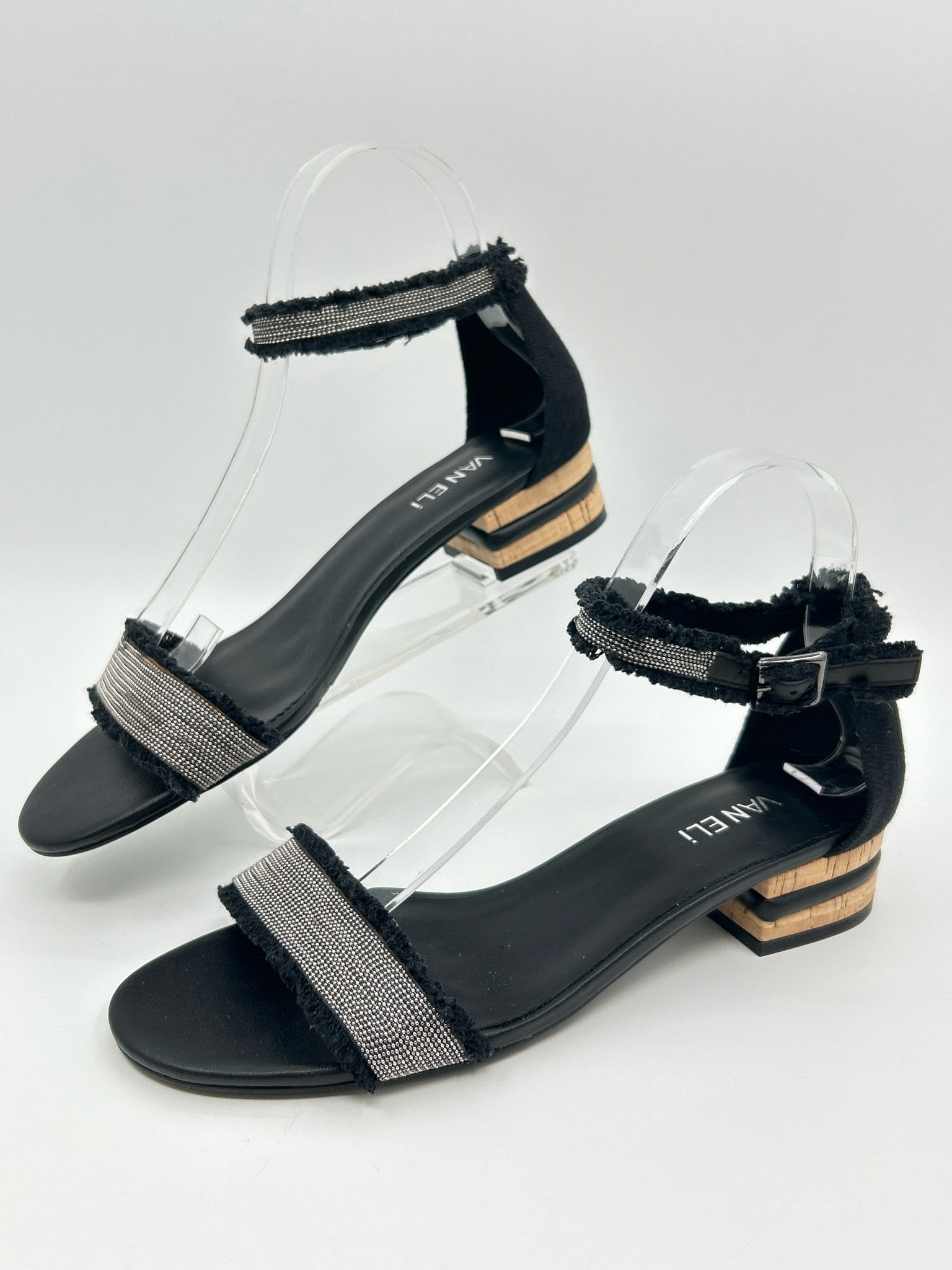VANELI Size 9.5 Black Women Sandal