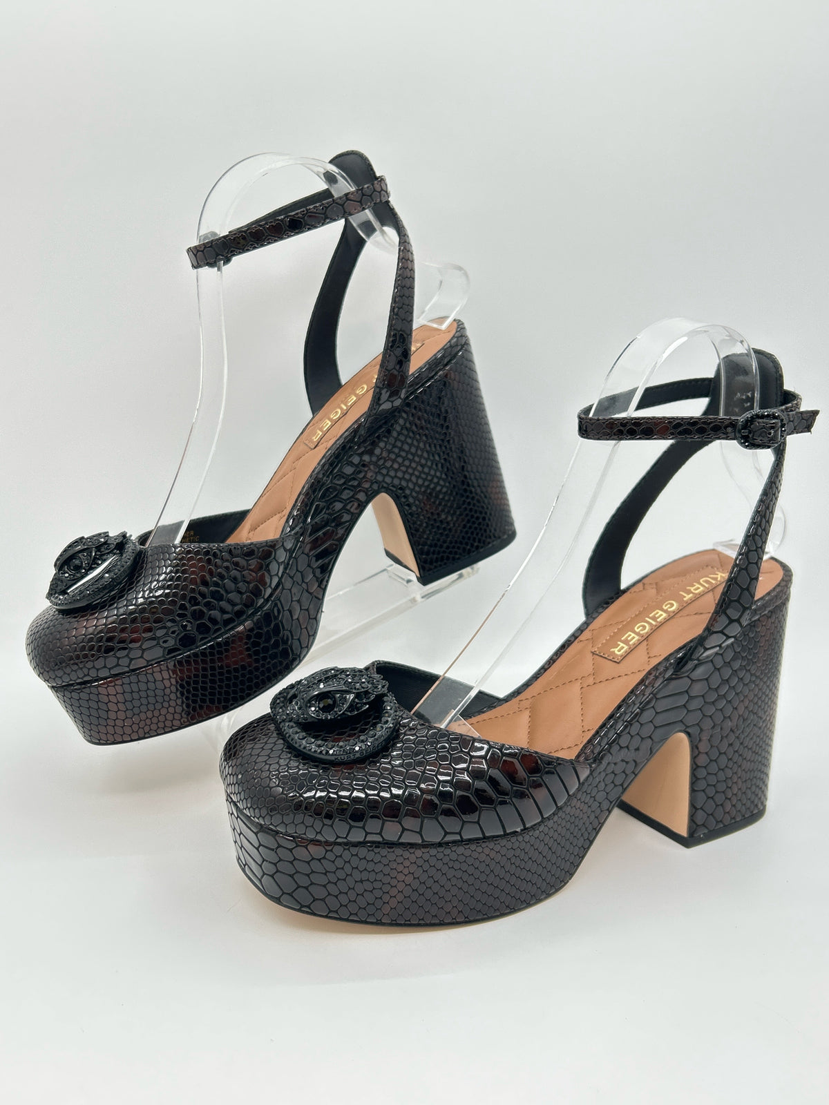 KURT GEIGER Size 41 Brown and Black Women Pumps