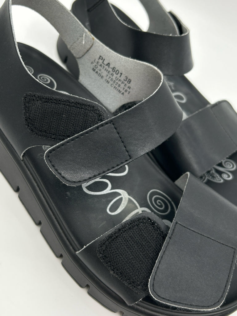 ALEGRIA EU Size 38 US Size 8-8.5 Black Women's Sandal